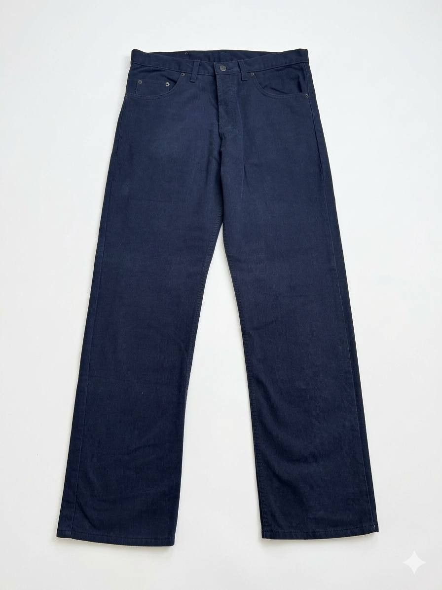 Levi's Rare Levi's 501 W33 Made in Italy Textured Navy Size US 33 - 3 Thumbnail