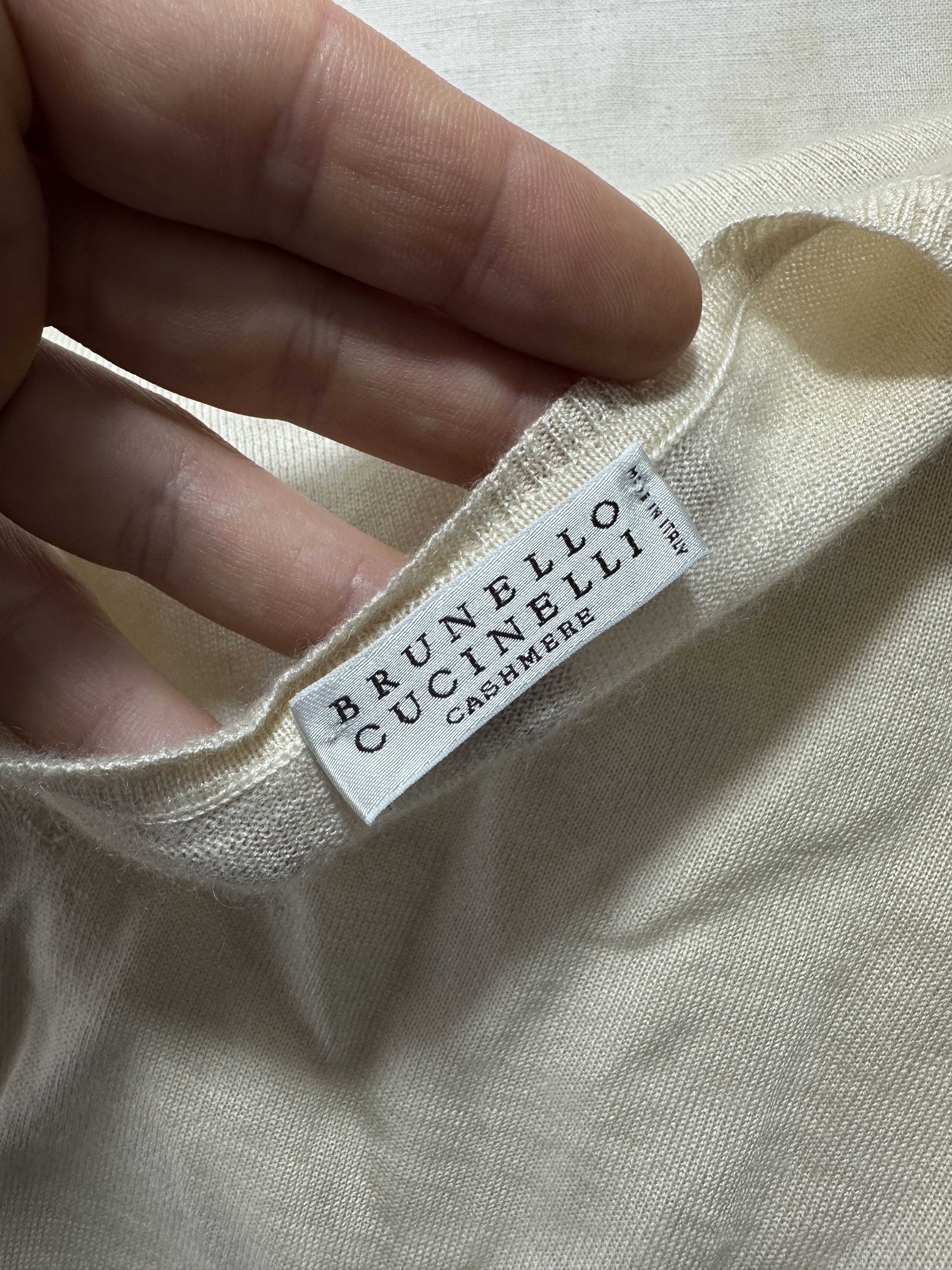 Brunello Cucinelli Brunello Cucinelli Cashmere V-Neck Sweater Tailored Size M Size M / US 6-8 / IT 42-44 - 3 Thumbnail