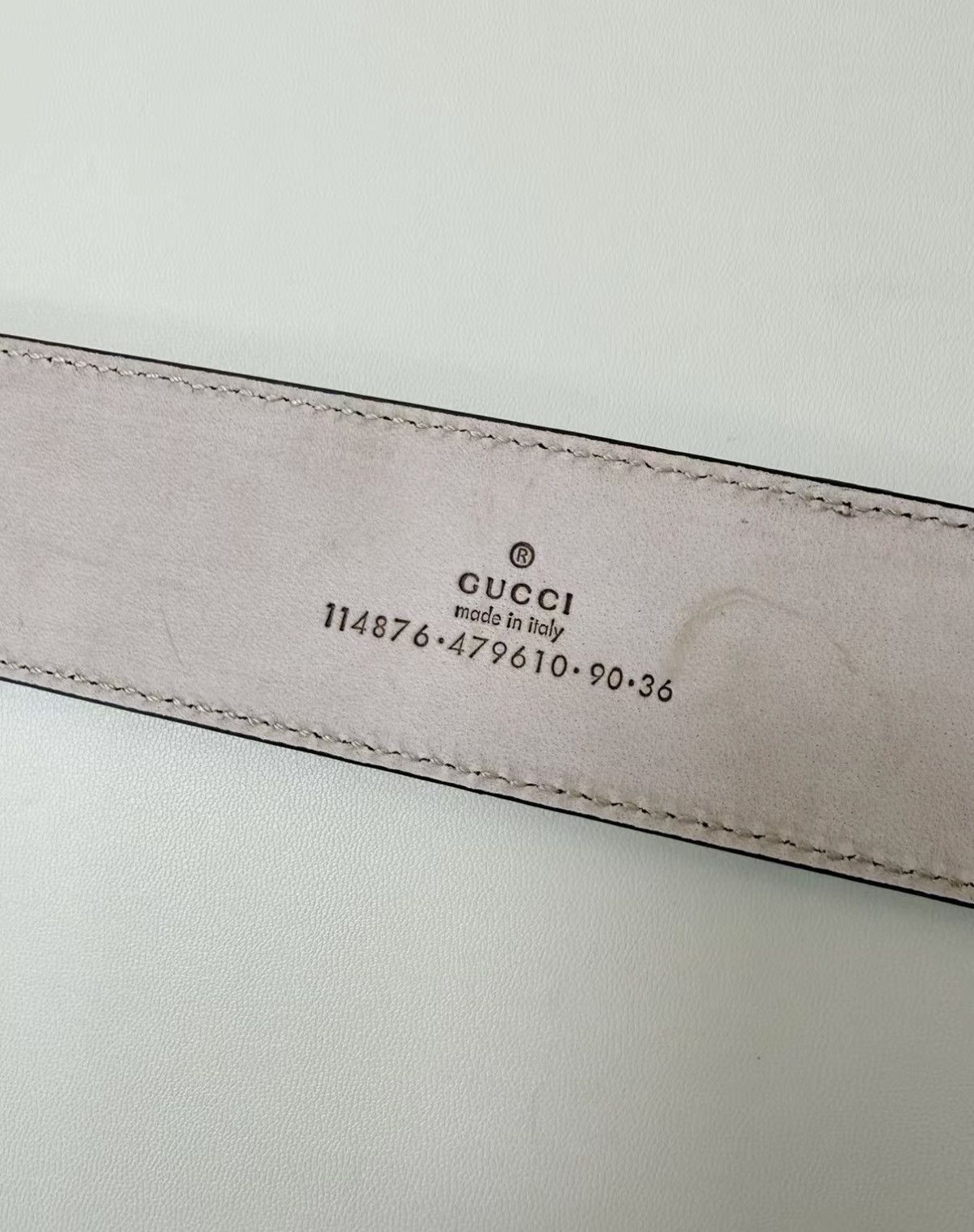 Gucci GUCCI Leather & Canvas Combo Belt J30 Size ONE SIZE - 5 Thumbnail