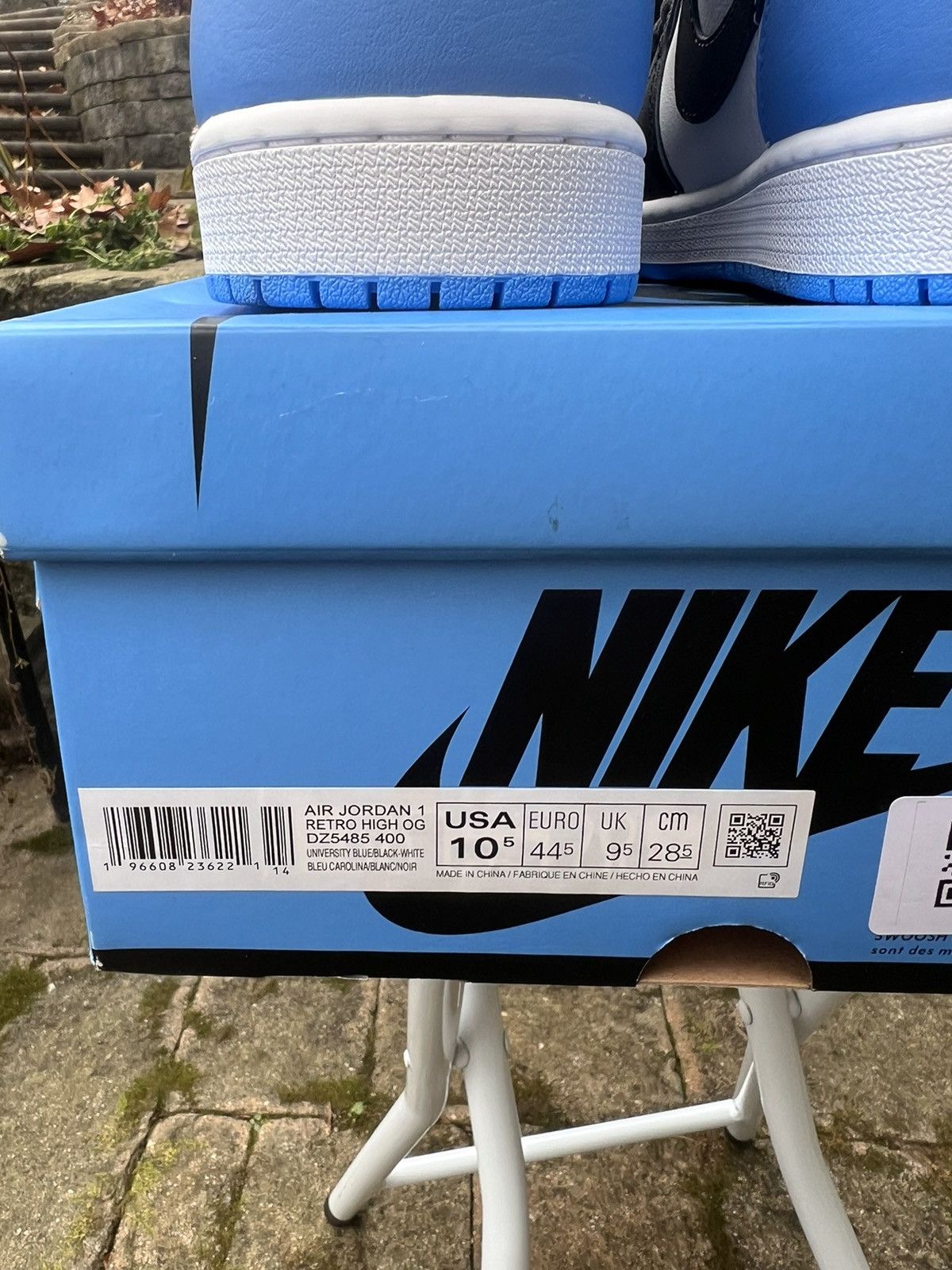 Jordan Brand × Nike Air Jordan 1 Retro UNC Toe - Sz. 10.5 - DS Size US 10.5 / EU 43-44 - 8 Thumbnail