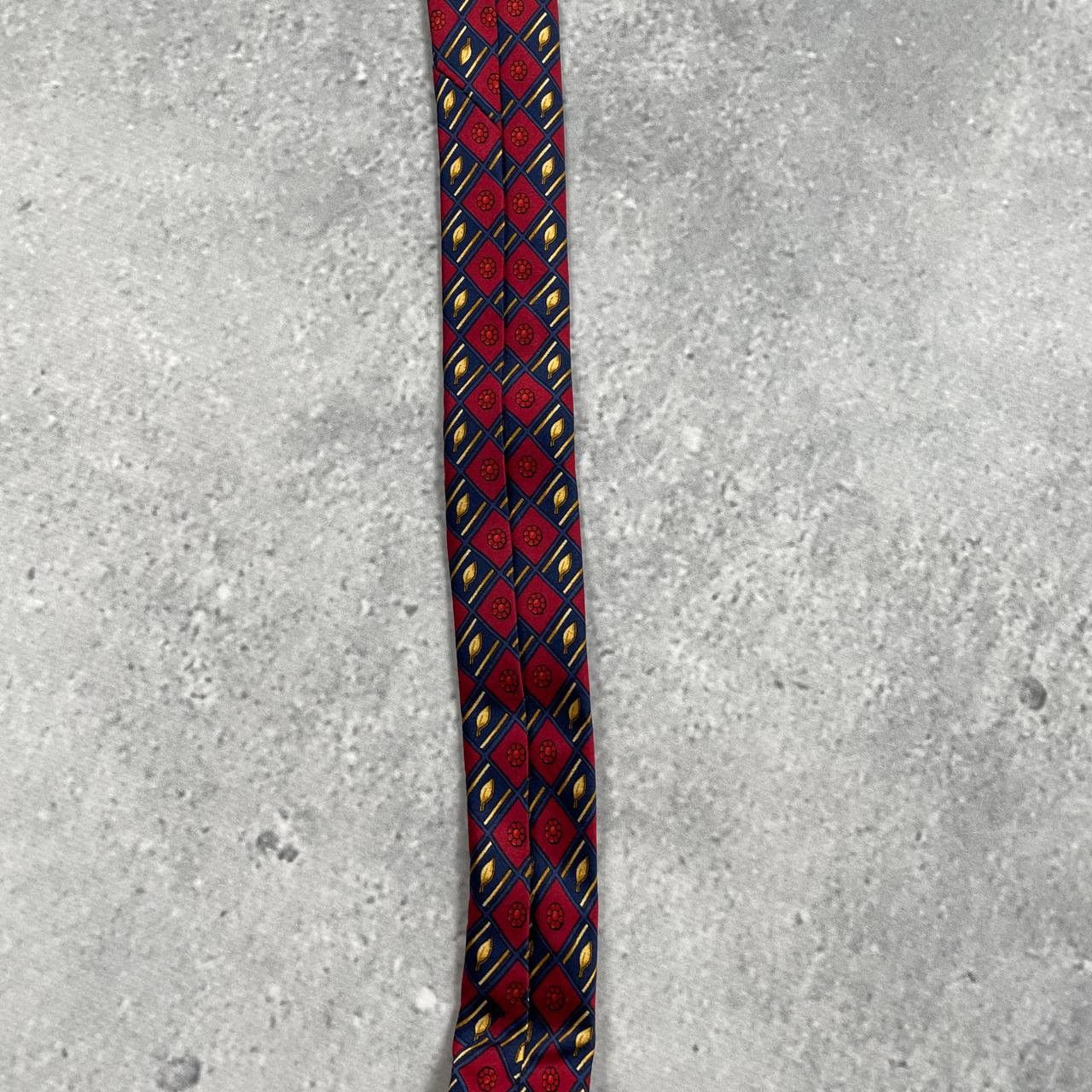 Designer × Lanvin × Vintage Vintage 90s Lanvin Paris Silk Tie Red Size ONE SIZE - 16 Thumbnail