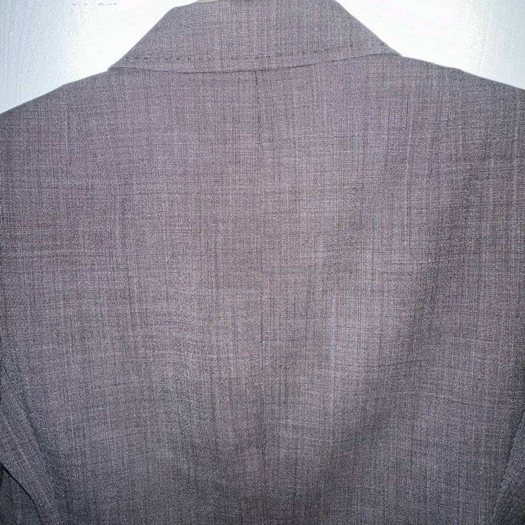 Banana Republic Banana Republic Charcoal Grid Fitted Sz 4 Wool Blazer Size S / US 4 / IT 40 - 9 Thumbnail