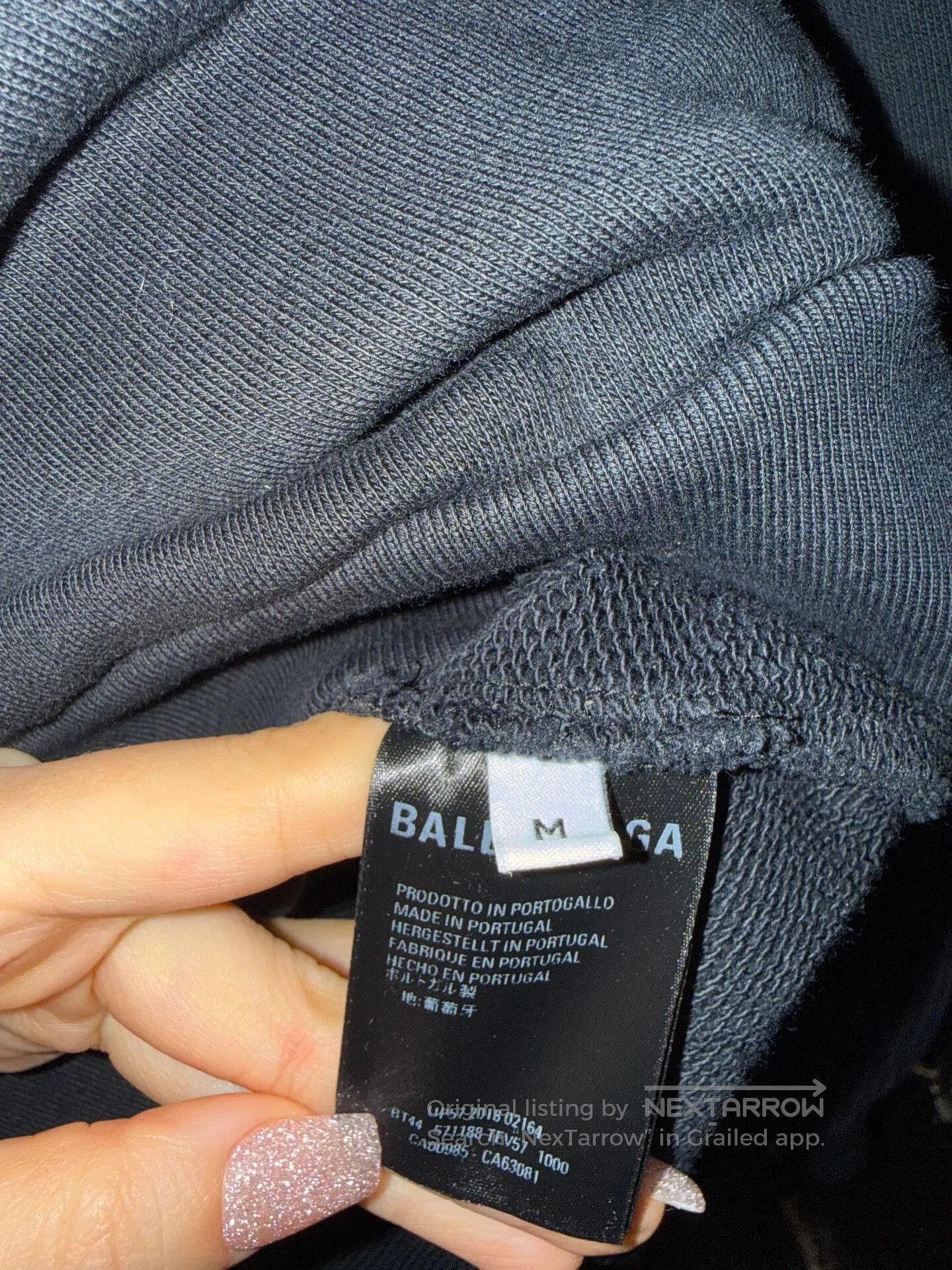 Balenciaga balenciaga black pullover sweatshirt with logo. Size US M / EU 48-50 / 2 - 4 Thumbnail