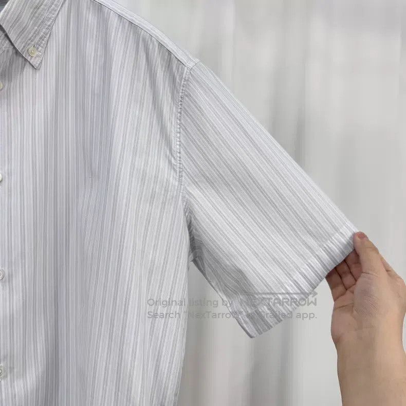 Hermes Hermes Striped Short Sleeve Shirt Size US XXS / EU 40 - 4 Thumbnail