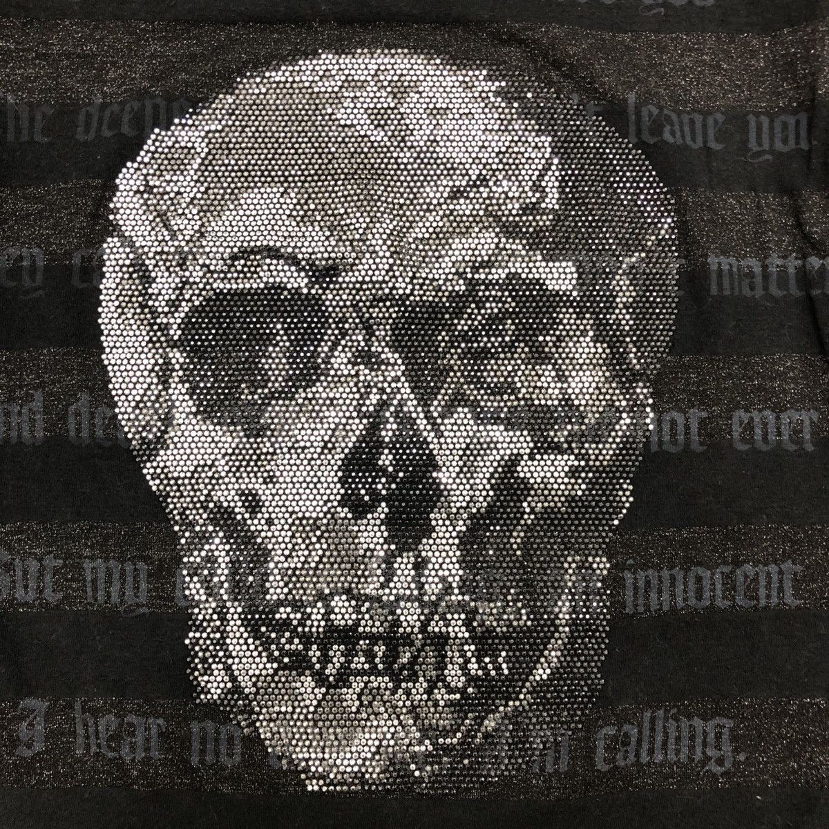 If Six Was Nine × Japanese Brand 2000s Maralia Poem Skull Lgb Stretching Striped LongSleeve Size US XS / EU 42 / 0 - 4 Thumbnail