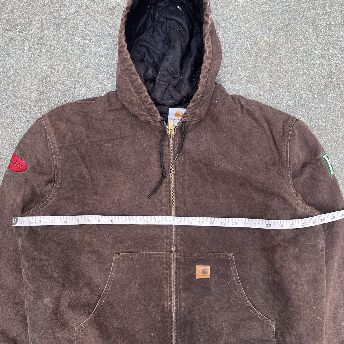 Carhartt × Vintage Vintage Carhartt Active Jacket Dark Brown J130DKB Size US XL / EU 56 / 4 - 5 Thumbnail
