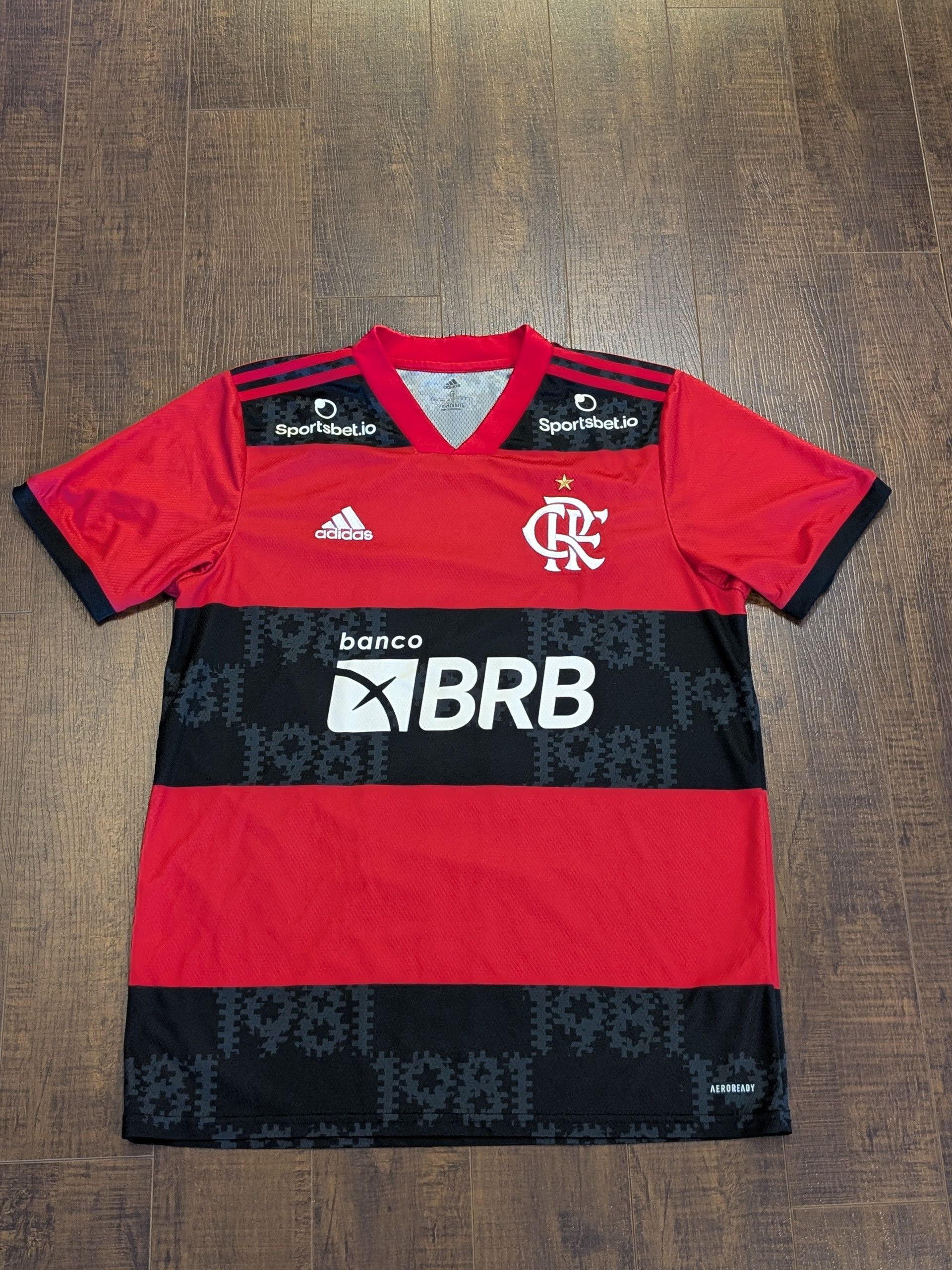 Adidas Adidas Flamengo 2021/2022 Pablo Lucio Home Kit Jersey Size L Size US L / EU 52-54 / 3 - 1 Thumbnail