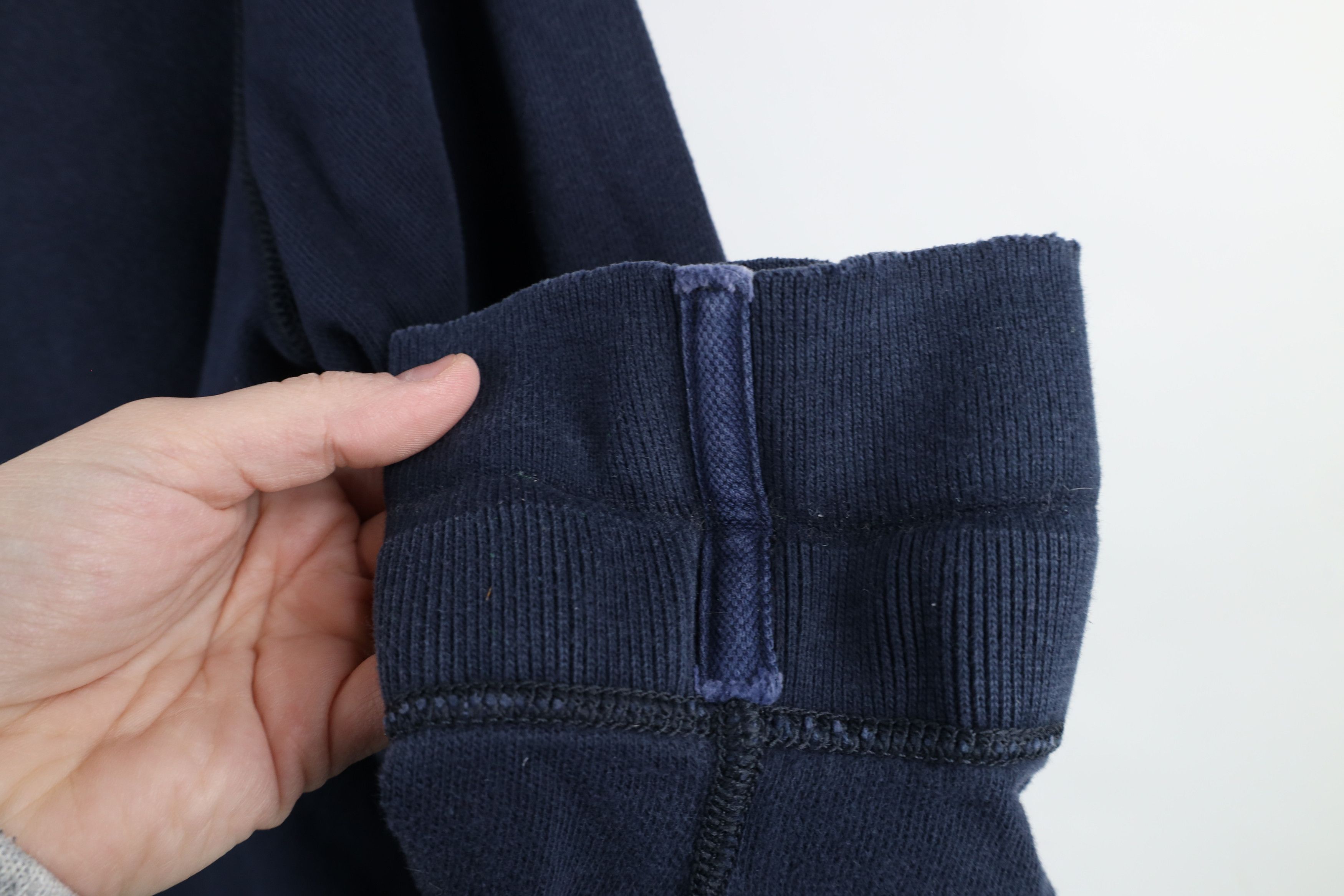 Abercrombie & Fitch × Vintage Vintage 90s Y2K Abercrombie & Fitch Knit Henley T-Shirt Blue Size US L / EU 52-54 / 3 - 8 Thumbnail