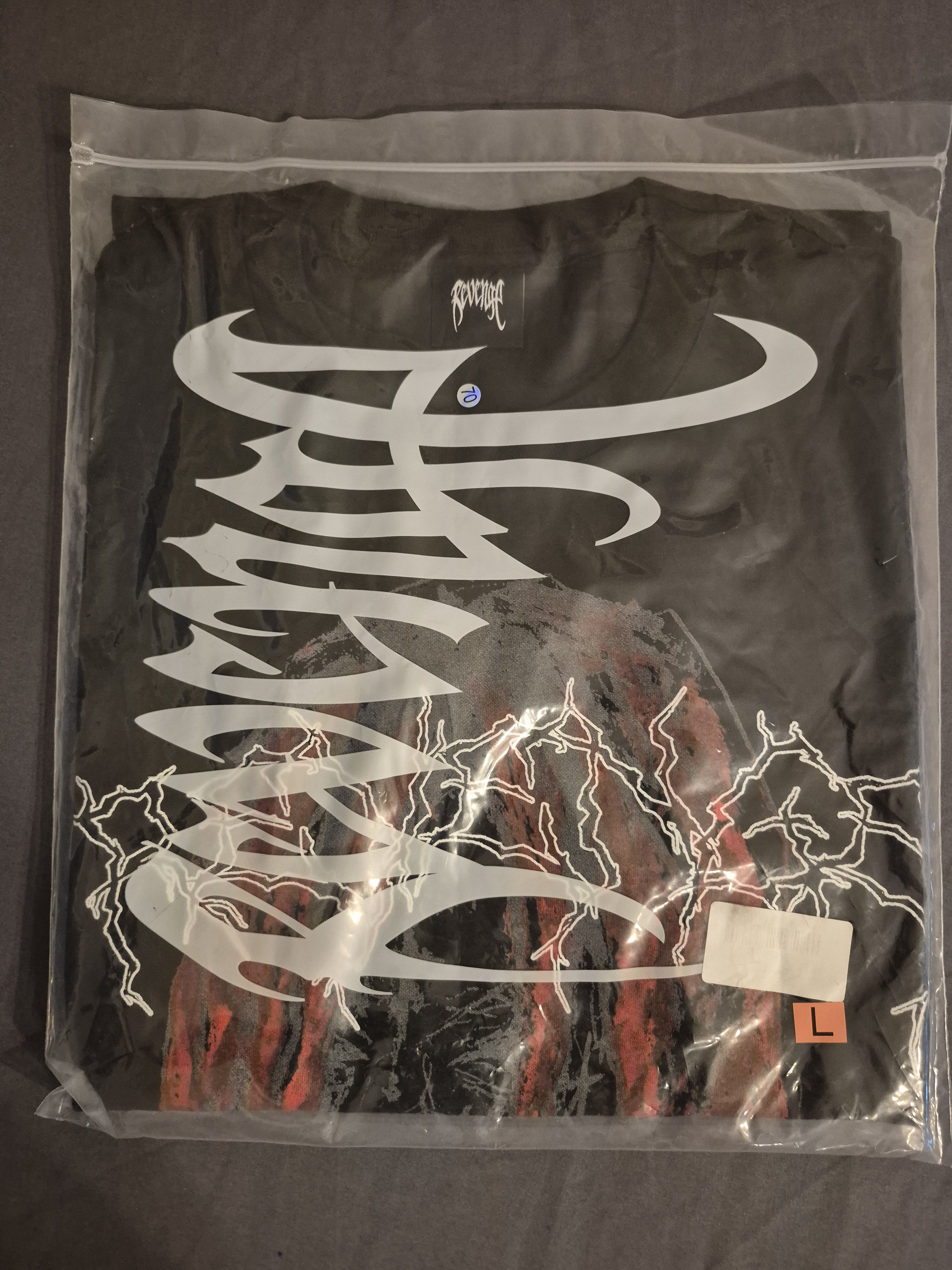 Revenge Revenge Long Sleeve Black Tee Shirt Size Large Size US L / EU 52-54 / 3 - 7 Thumbnail