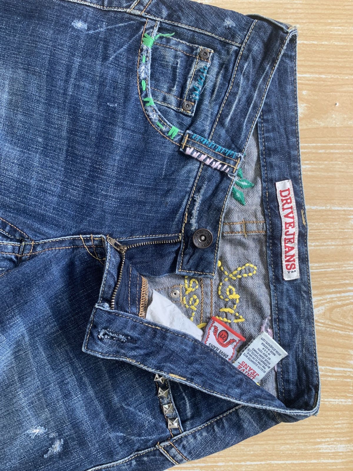Beauty Beast × Le Grande Bleu (L.G.B.) 🔥 Drive Jeans Flare Denim Pants Size US 30 / EU 46 - 18 Thumbnail