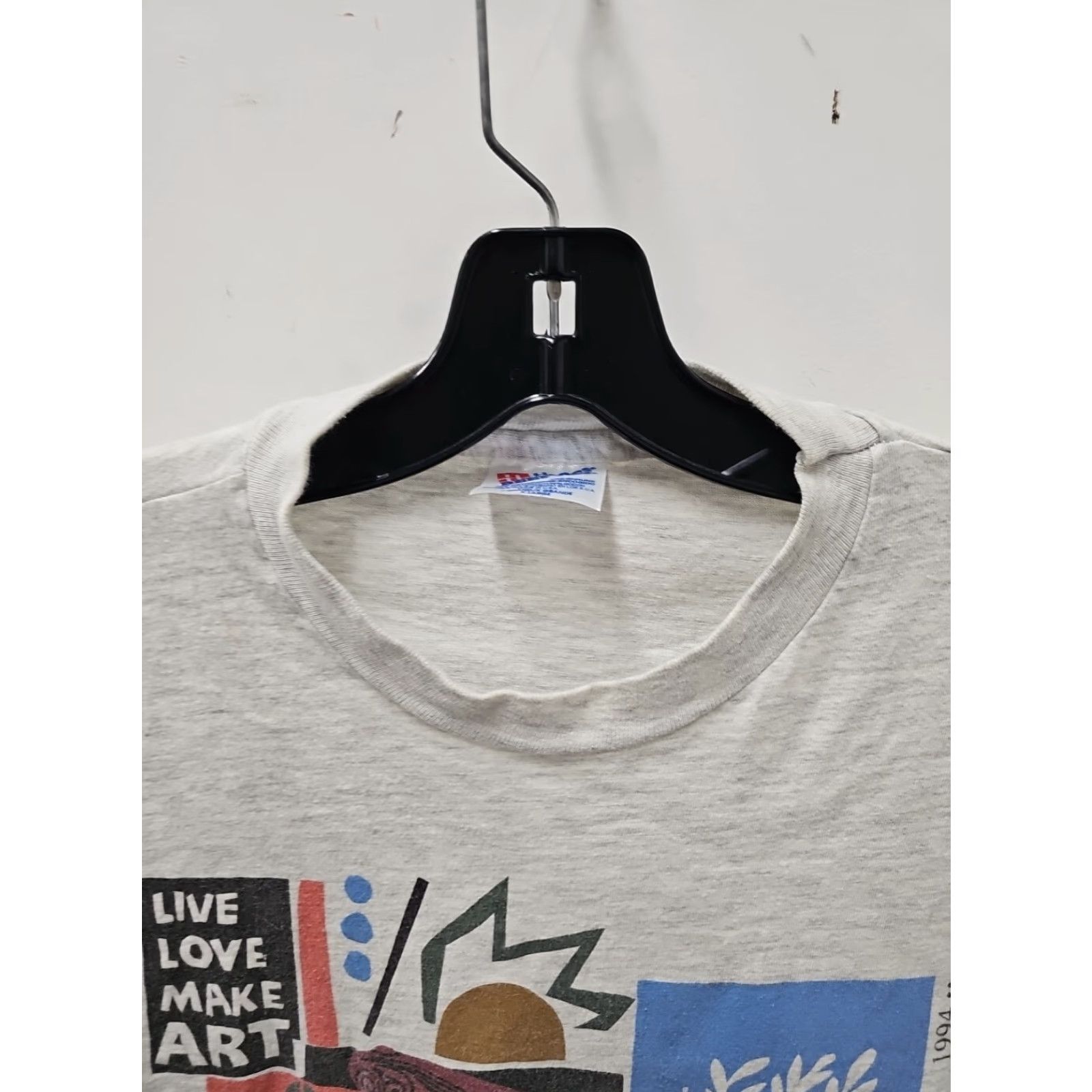 Hanes VINTAGE Hanes Graphic T Shirt Men XL Black Art & Craft Size US XL / EU 56 / 4 - 2 Thumbnail