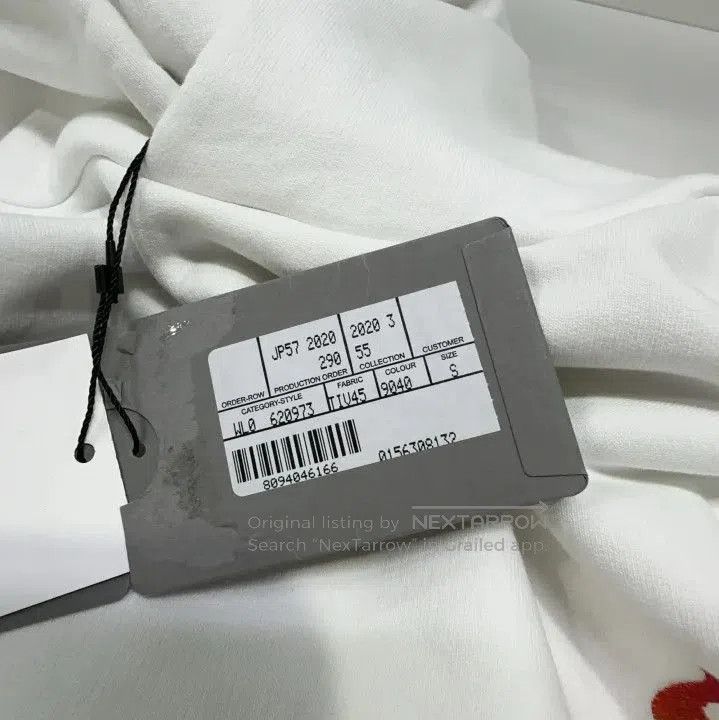 Balenciaga Balenciaga White Long Sleeve Hoodie with Print. Size US S / EU 44-46 / 1 - 5 Thumbnail