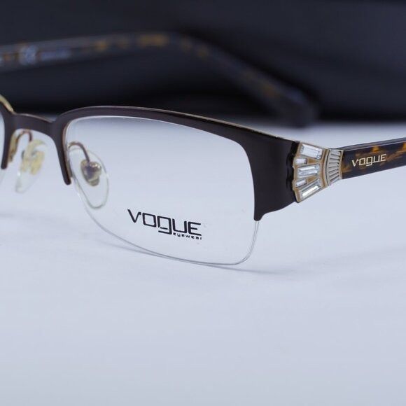 Vogue 🕶️New Vogue VO4014B 934 Brown Eyeglasses 50mm Size ONE SIZE - 6 Thumbnail