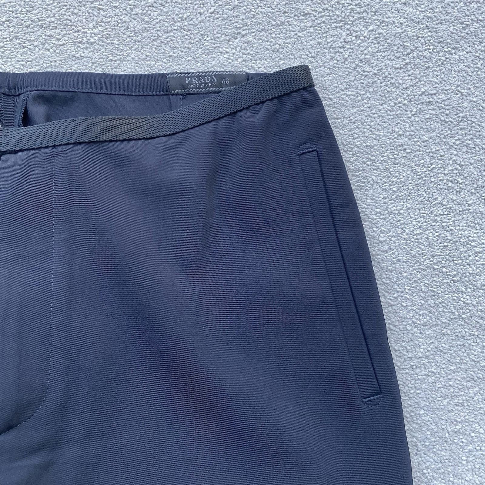 Prada Prada Men’s Technical Backzip Utility Trousers Size 46 Navy Size US 30 / EU 46 - 2 Thumbnail