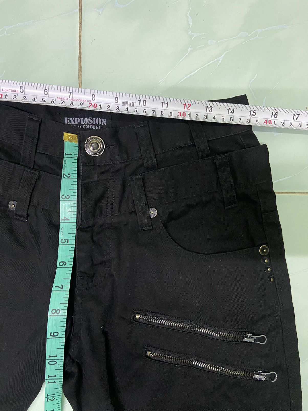 Beauty Beast 🔥 Explosion Black double waist 3 quarter pants kmrii Size US 30 / EU 46 - 7 Thumbnail