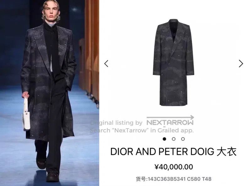 Dior Dior Sword Collar Nebula Coat Size US M / EU 48-50 / 2 - 9 Thumbnail