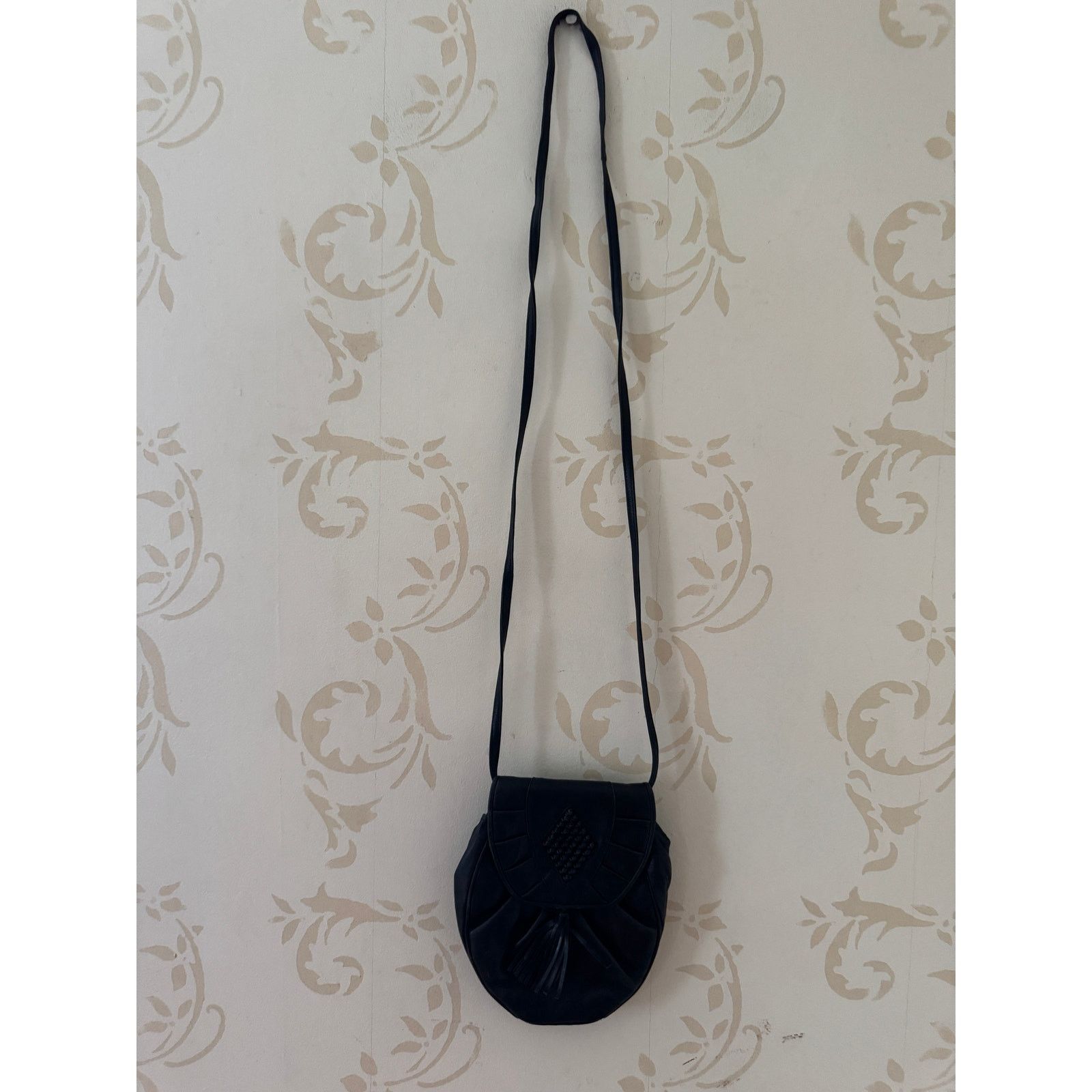 Designer Barbara Bolan for Bland Too Crossbody Oval Black Leather Bag Size ONE SIZE - 2 Thumbnail