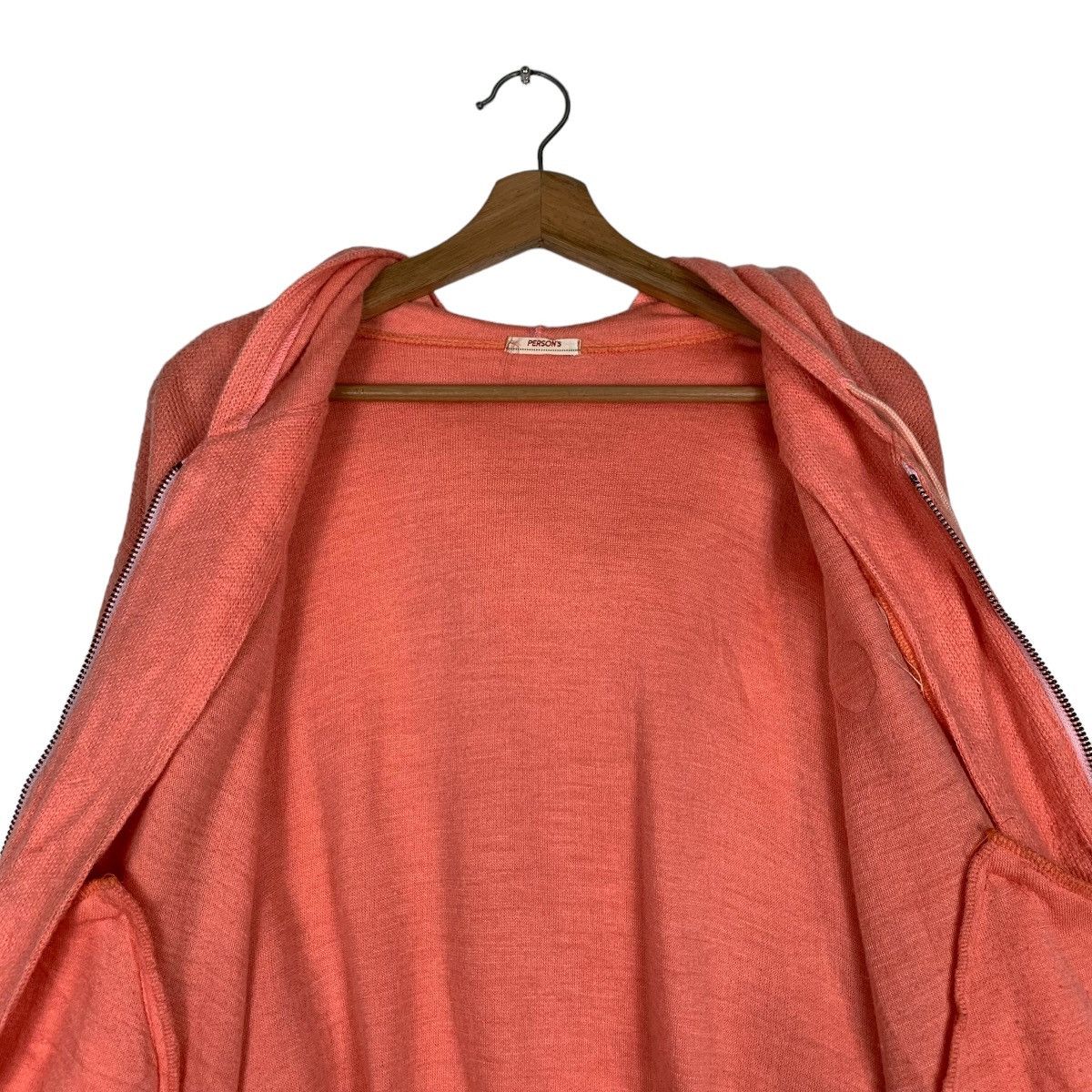 PERSON'S PERSON’S Small P Logo Zipper Hoodies Sweatshirt #0876-C39 Size US L / EU 52-54 / 3 - 11 Thumbnail