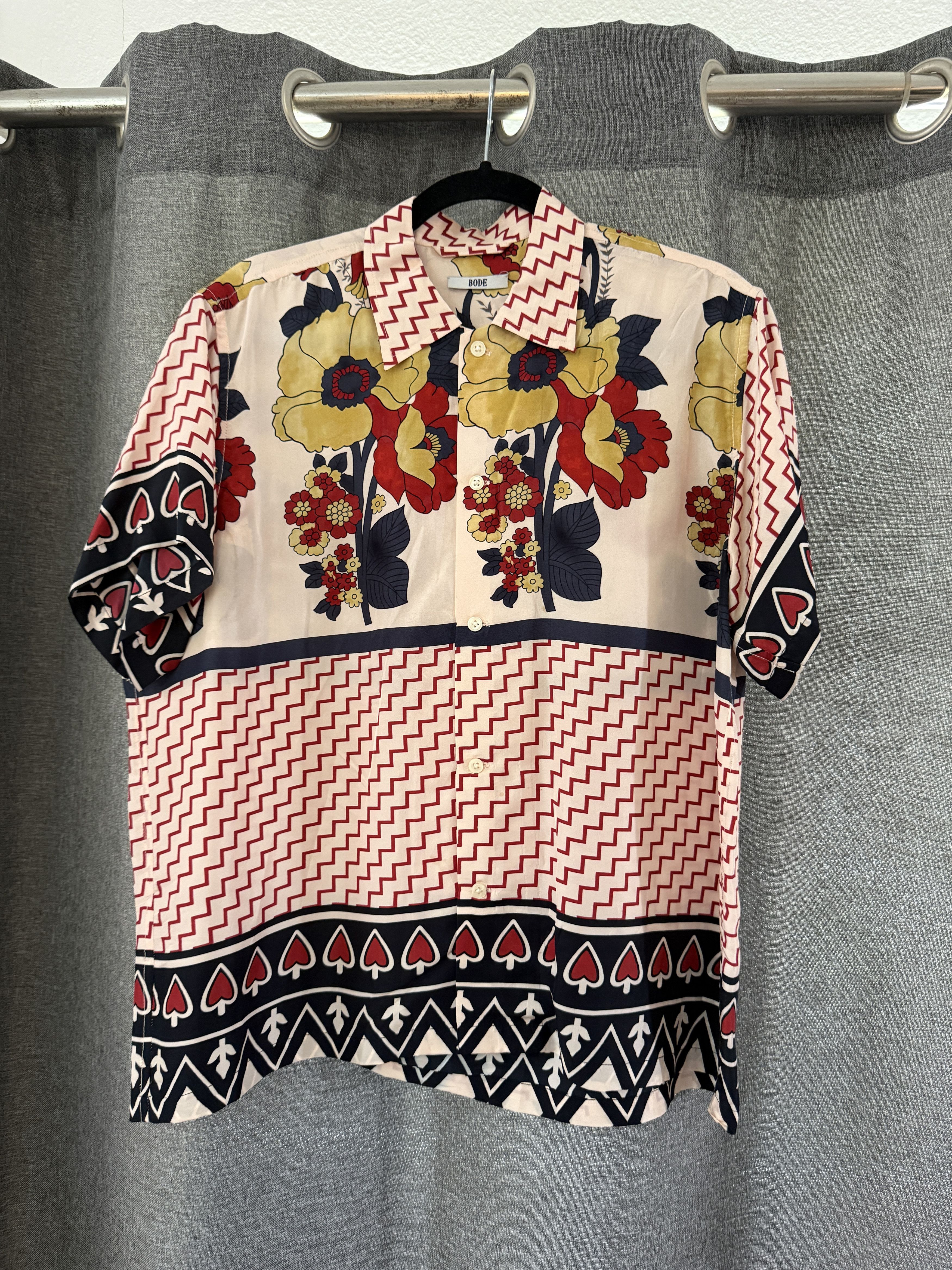 Bode BODE ZIGGY BLOOM SILK SHIRT Size US M / EU 48-50 / 2 - 1 Thumbnail