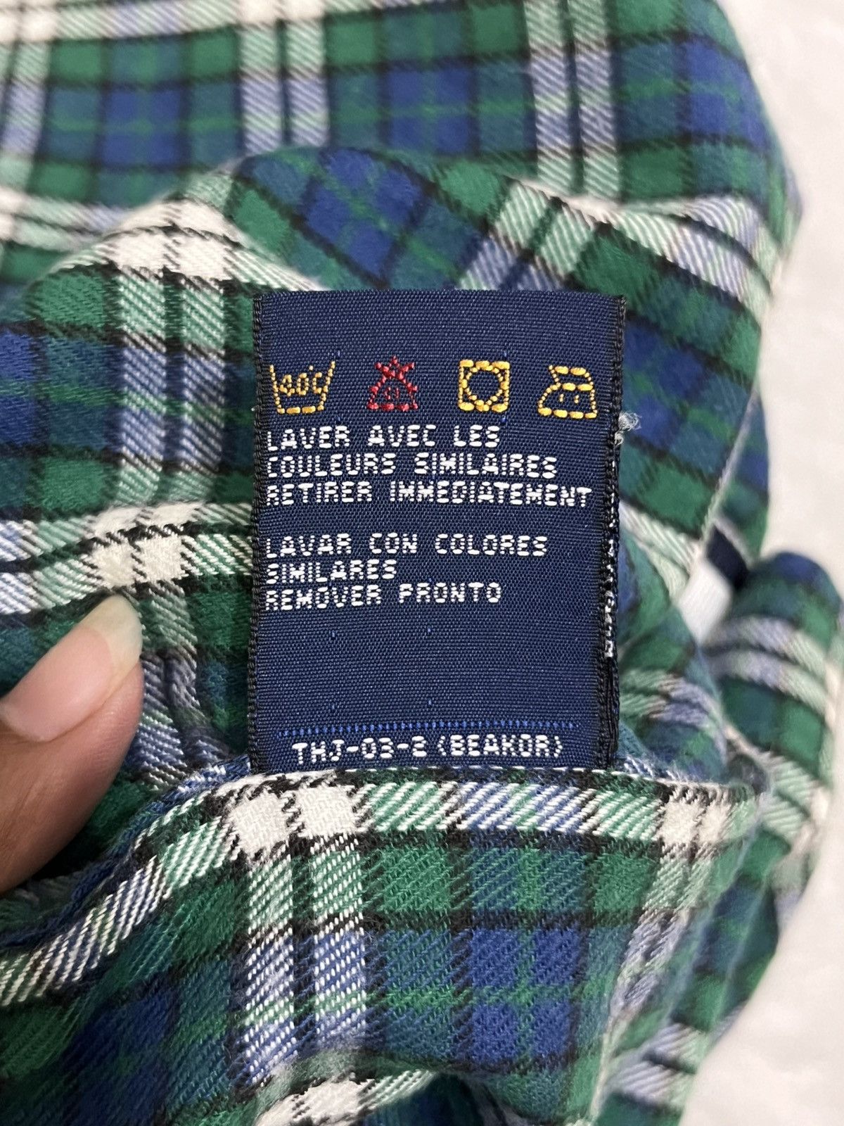 Other Tommy Hilfiger Plaid Button Up Shirt Green XL Size US XL / EU 56 / 4 - 13 Thumbnail