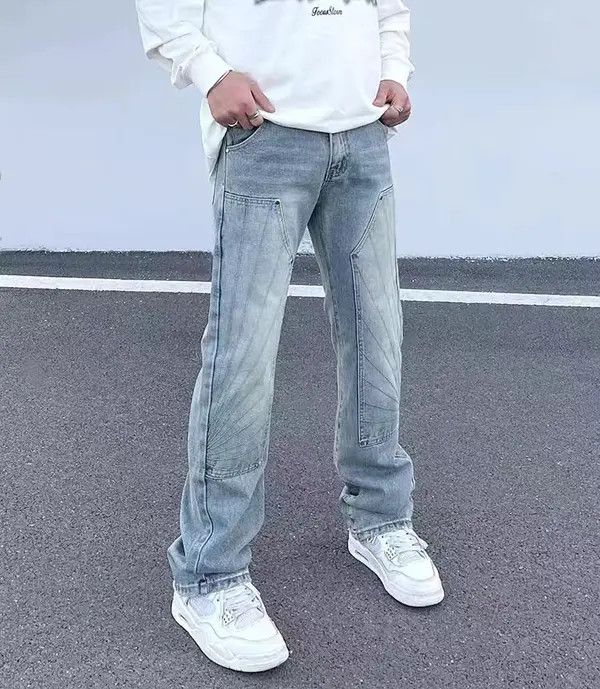 VIBE washed faded utility skate hiphop jeans Size US 30 / EU 46 - 1 Thumbnail
