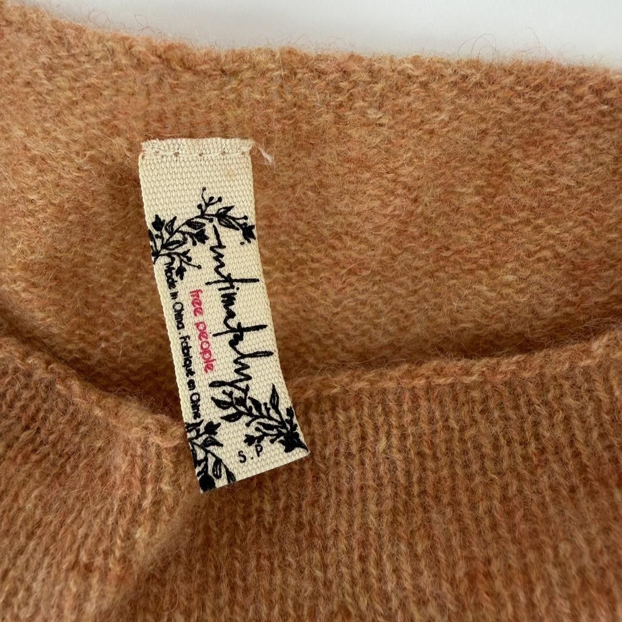 Free People Free People Alpaca Wool Knit Sleeveless camel/rust Sweater Size S / US 4 / IT 40 - 2 Thumbnail