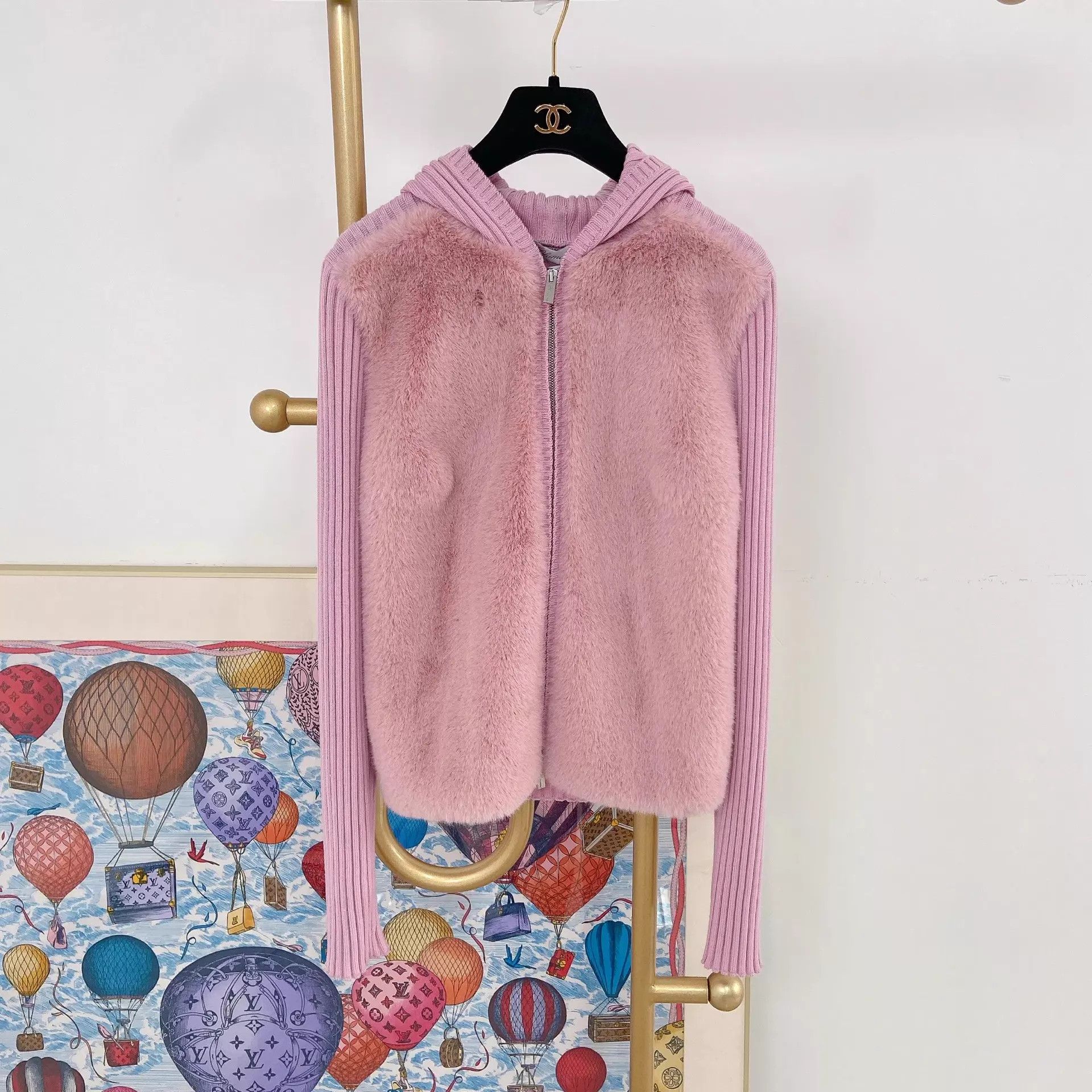 Blumarine Blumarine pink colorblocked knit jacket women's F36 Size XS / US 0-2 / IT 36-38 - 3 Thumbnail