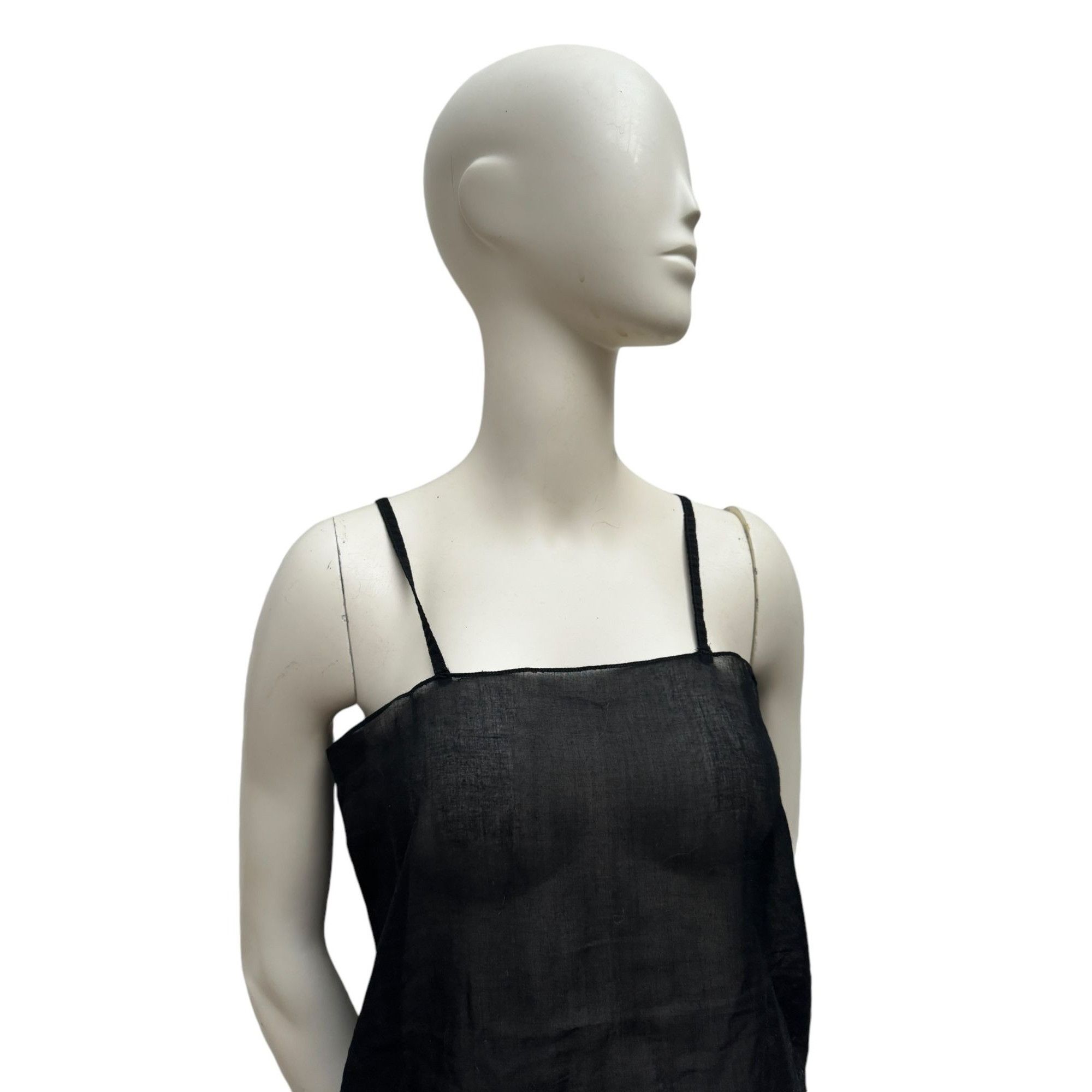 Chanel Vintage Black Sheer Silk Tank Top Size S / US 4 / IT 40 - 3 Thumbnail