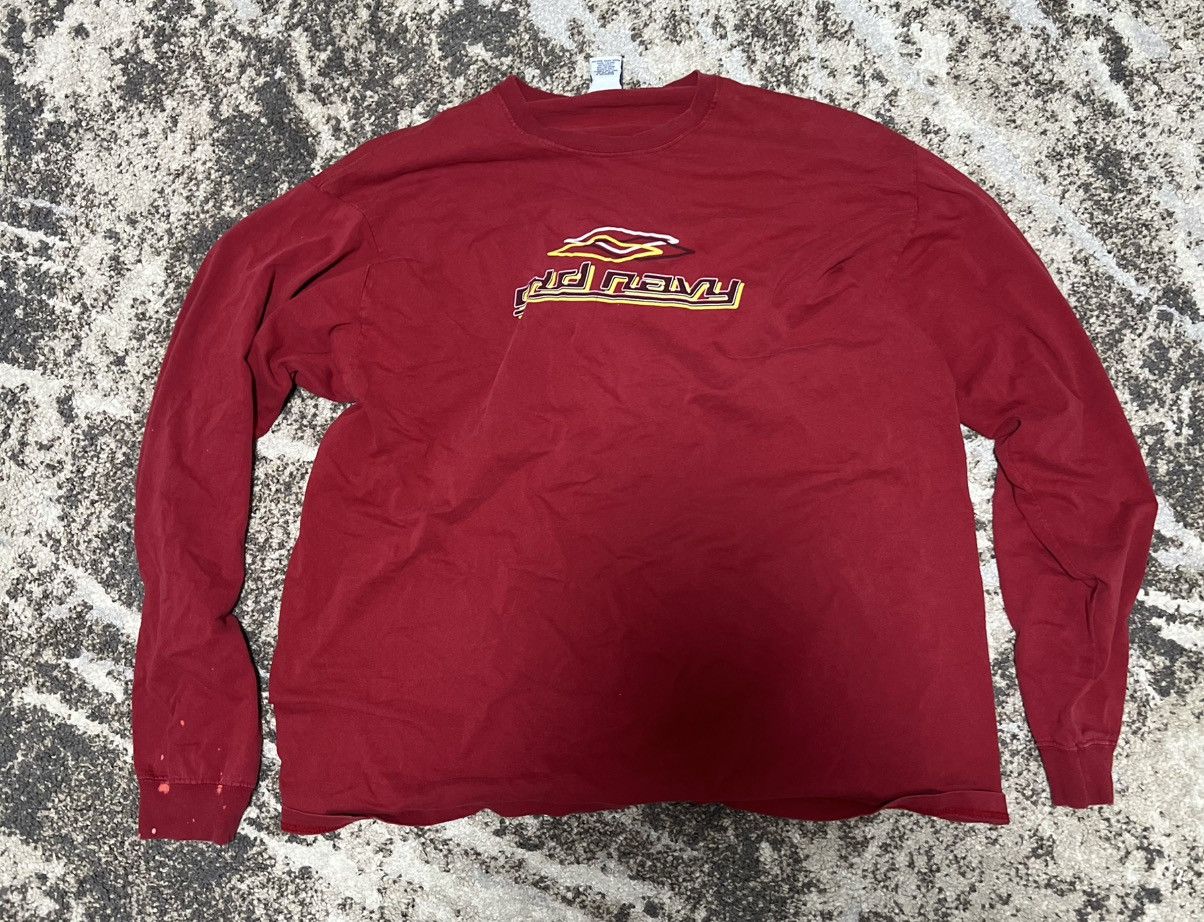 Old Navy × Vintage Vintage Red Old Navy Long Sleeve Size US XL / EU 56 / 4 - 1 Thumbnail