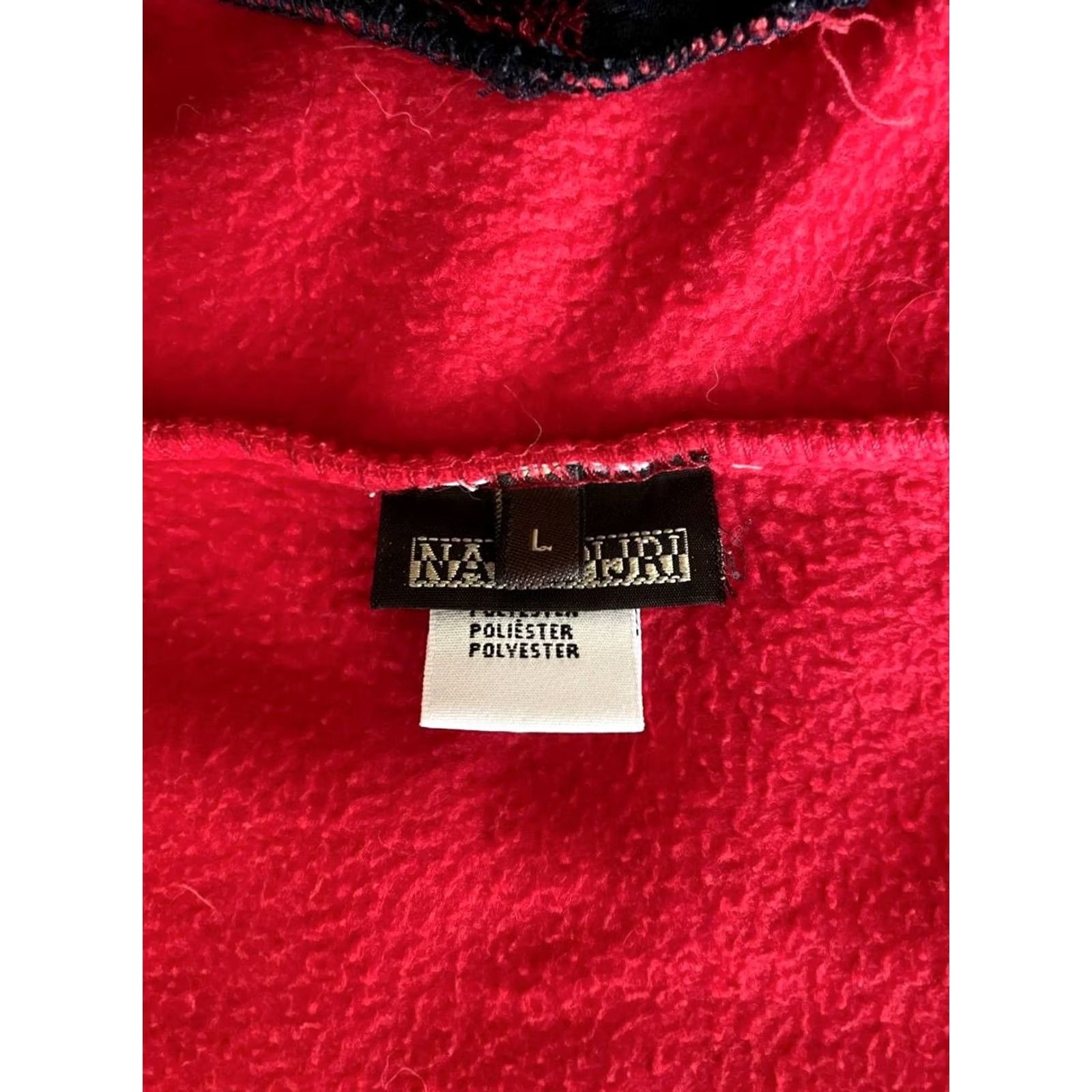 Napapijri Napapijri Jacket Men L Red Long Sleeve Fleece Polyester Zip 66CM 59CM Breathable Lightweight Winter Campus Business Casual Sports Size US L / EU 52-54 / 3 - 3 Thumbnail