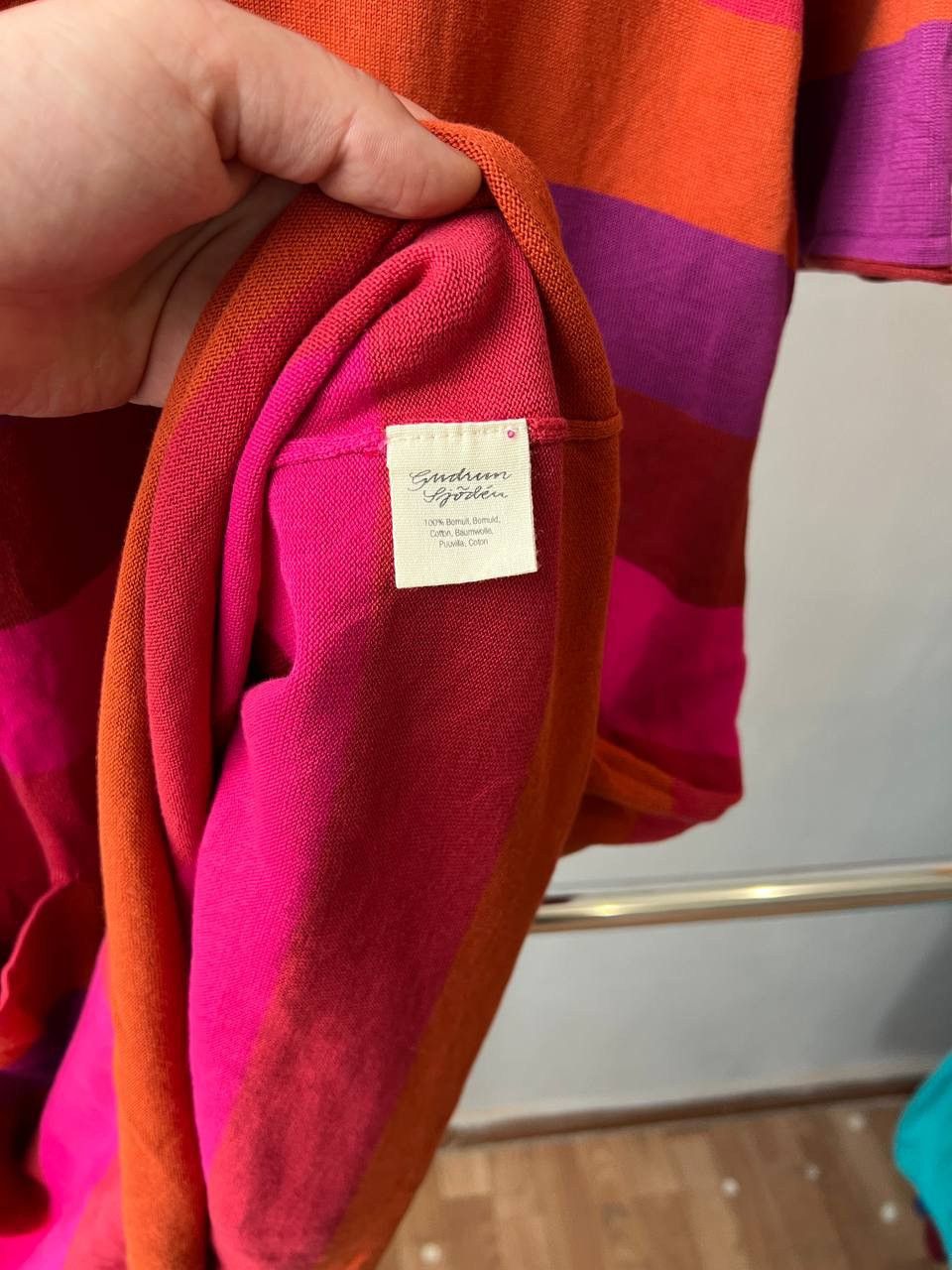 Gudrun Sjoden GUDRUN SJODEN ORGANIC COTTON PLEAT STRIPED TUNIC DRESS SZ L Size L / US 10 / IT 46 - 7 Thumbnail