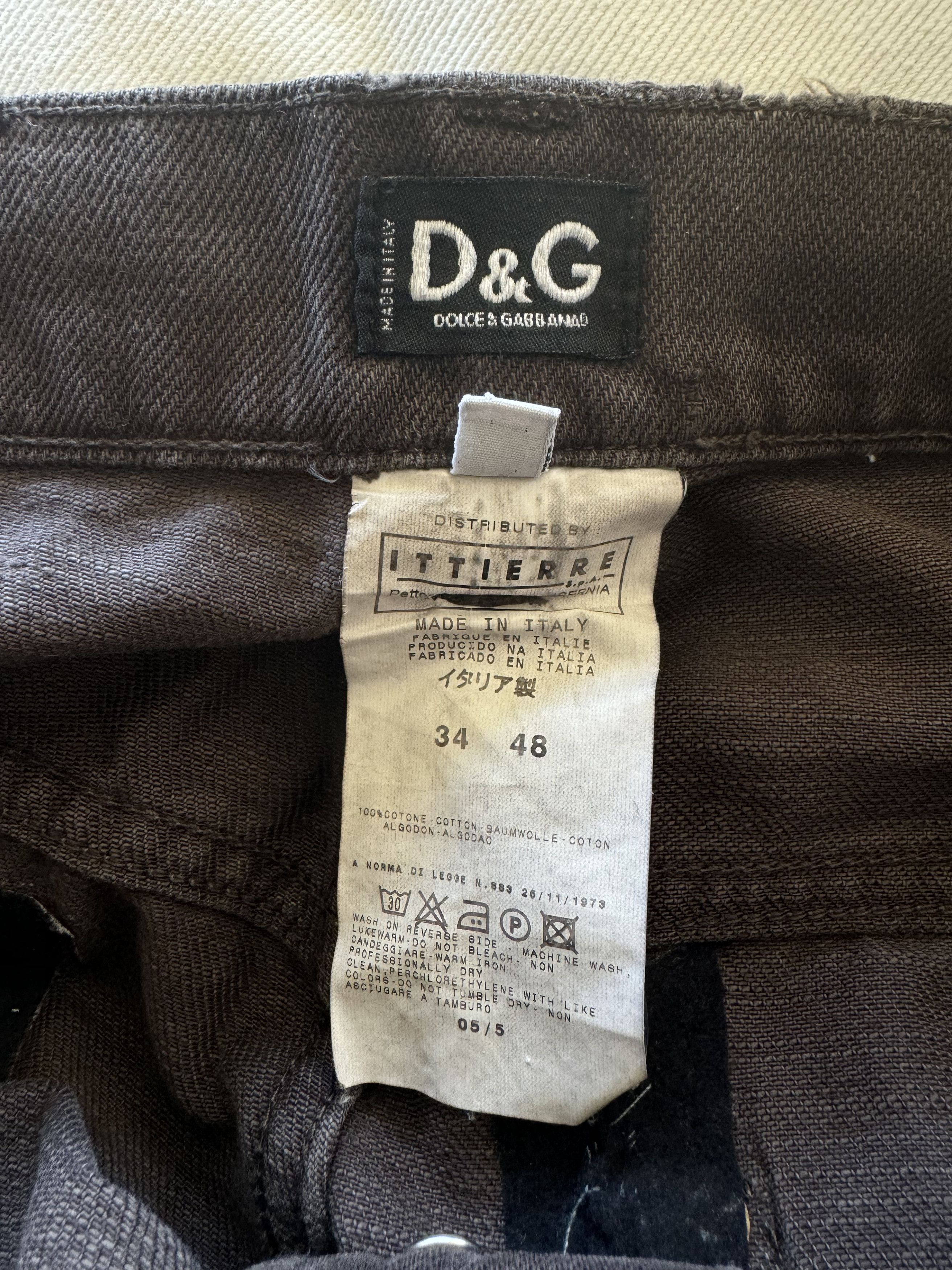 Dolce & Gabbana Vintage Dolce & Gabbana Brown Denim Size US 34 / EU 50 - 10 Thumbnail