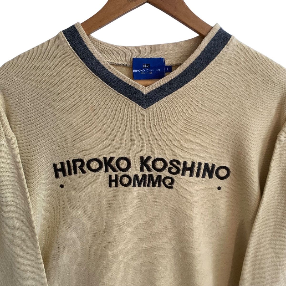 Hiroko Koshino Homme × Vintage Vintage Japanese Hiroko Koshino Sweatshirt Medium Size US M / EU 48-50 / 2 - 2 Thumbnail