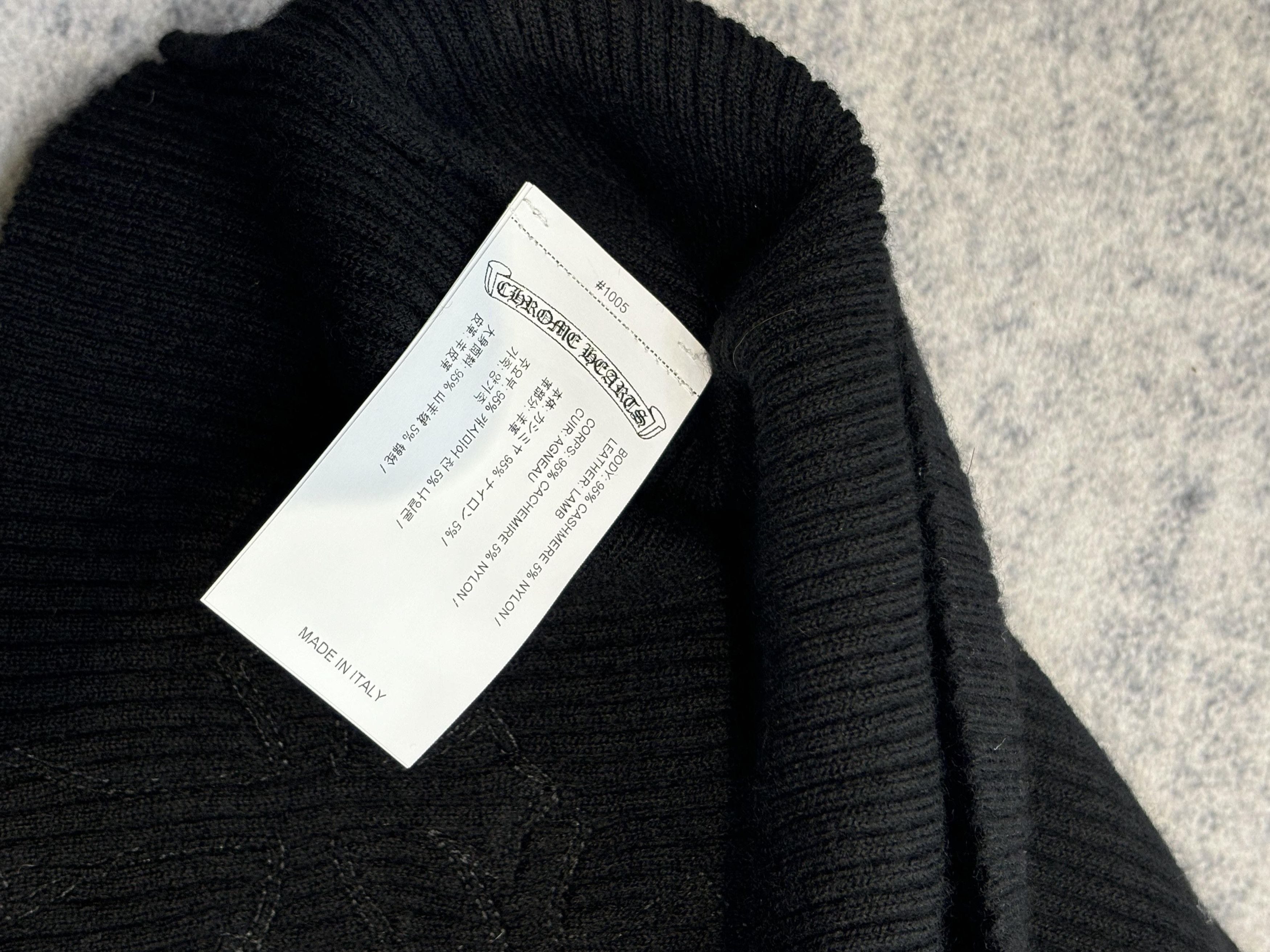 Chrome Hearts CHROME HEARTS Cashmere Lib Sknit Slim Top BLACK Size M / US 6-8 / IT 42-44 - 5 Thumbnail