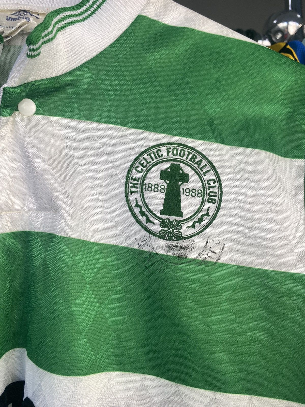 Umbro 1987/89 UMBRO CELTIC HOME SOCCER FOOTBALL JERSEY SHIRT Size US M / EU 48-50 / 2 - 5 Thumbnail