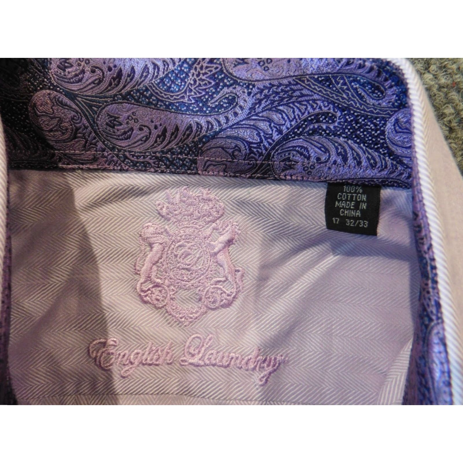 English Laundry English Laundry Mens shirt 17 purple button down casual dress shirt Regular Size US XL / EU 56 / 4 - 5 Thumbnail