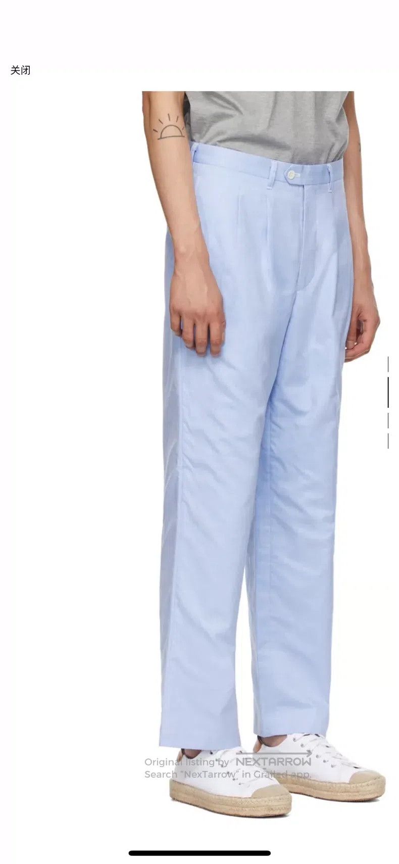 Comme des Garcons Comme Des Garcons size XS Blue Cotton Pants Size US 27 - 4 Thumbnail