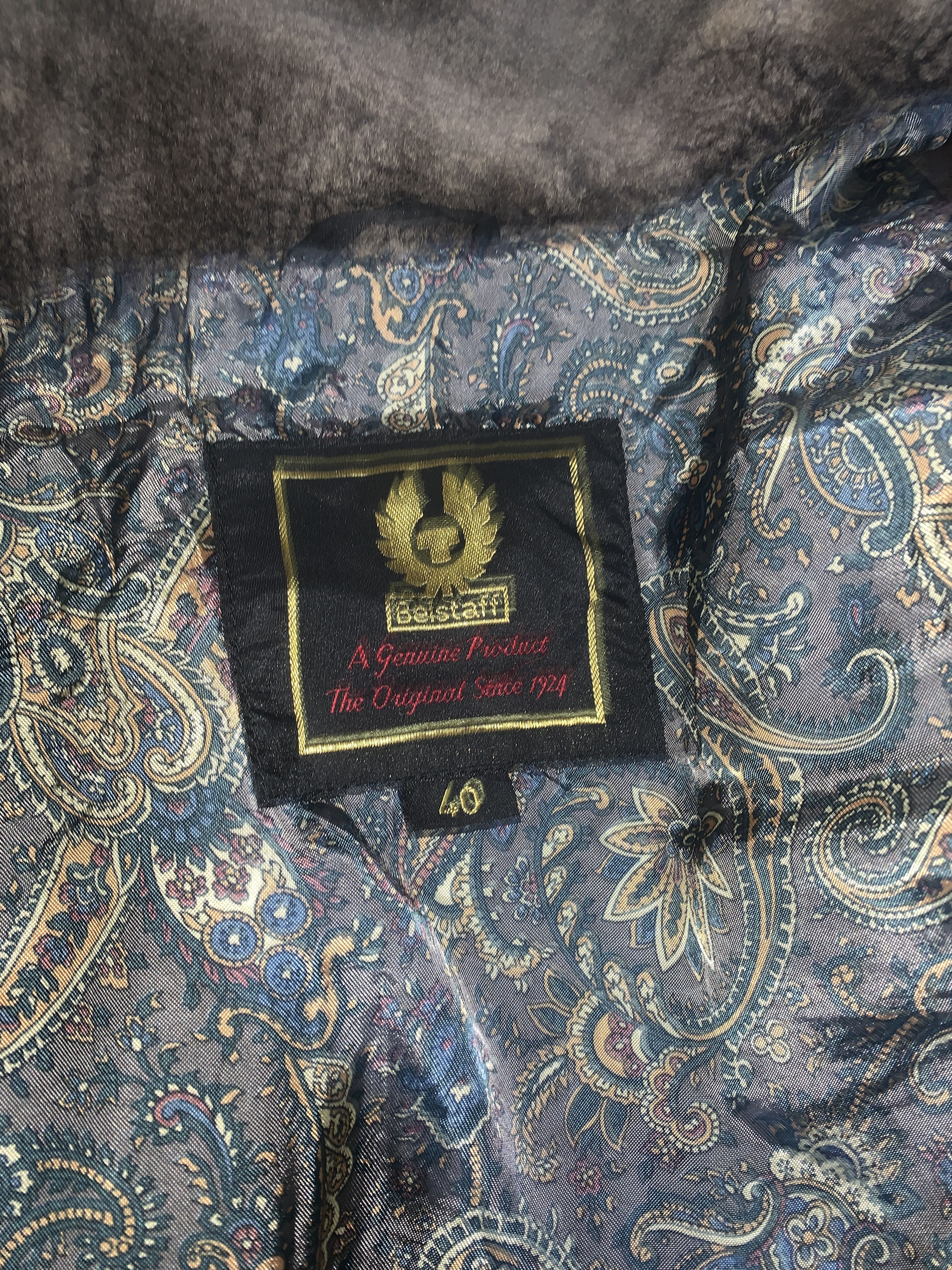 Belstaff Wax 85 Anniversary Gold Label Light Fur Size 40 S