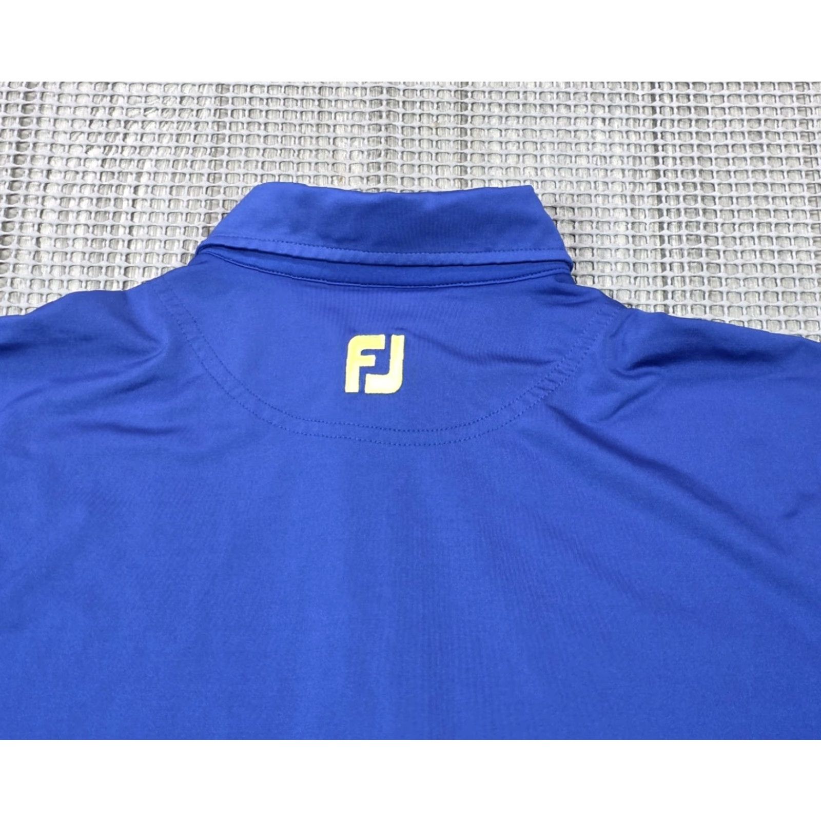 Footjoy FootJoy Polo Shirt Mens L Short Sleeve Blue Green Stripe Performance Golf Polo Shirt Size US L / EU 52-54 / 3 - 6 Thumbnail