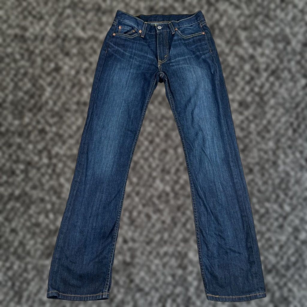 Levi's Levi's 514 Jeans Men's 30x31 Blue Slim Straight Leg Stretch Denim Size US 30 / EU 46 - 1 Thumbnail