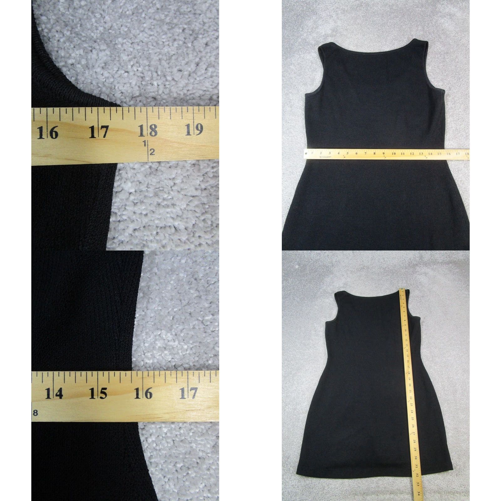 St. John St.John Dress Womens 2 Black Knit Bodycon Size XS / US 0-2 / IT 36-38 - 8 Thumbnail