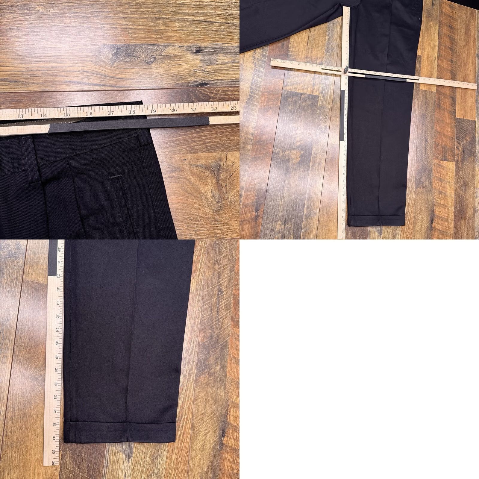 Savane Savane Pants Mens 38x34 Black Wrinkle Free Permanent Crease Deep Dye New Size US 38 / EU 54 - 9 Thumbnail