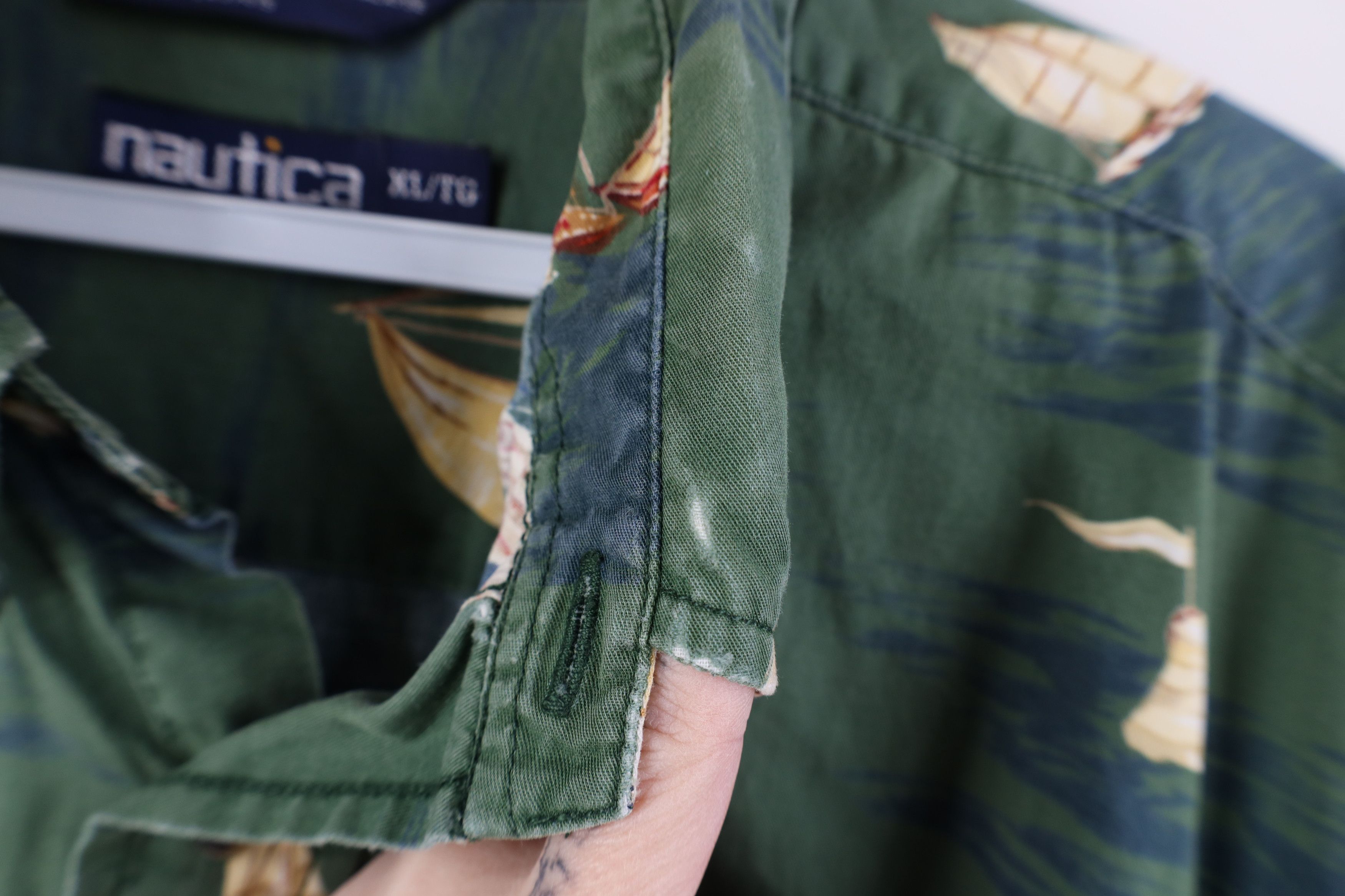Nautica Vintage 90s Nautica All Over Print Button Down Shirt Size US XL / EU 56 / 4 - 6 Thumbnail
