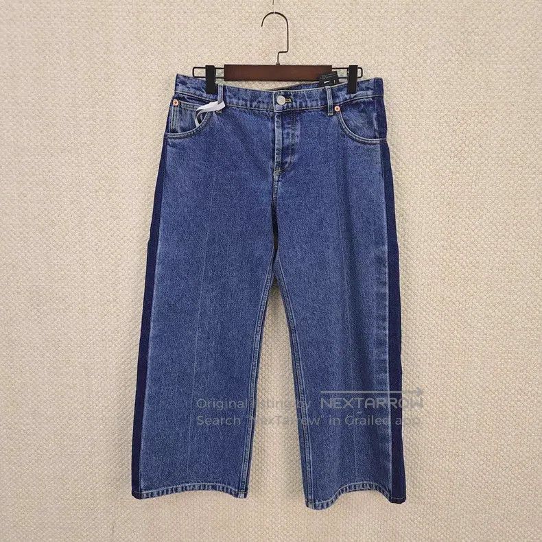 Balenciaga Balenciaga Color-blocked Denim Pants Size US 38 / EU 54 - 1 Thumbnail