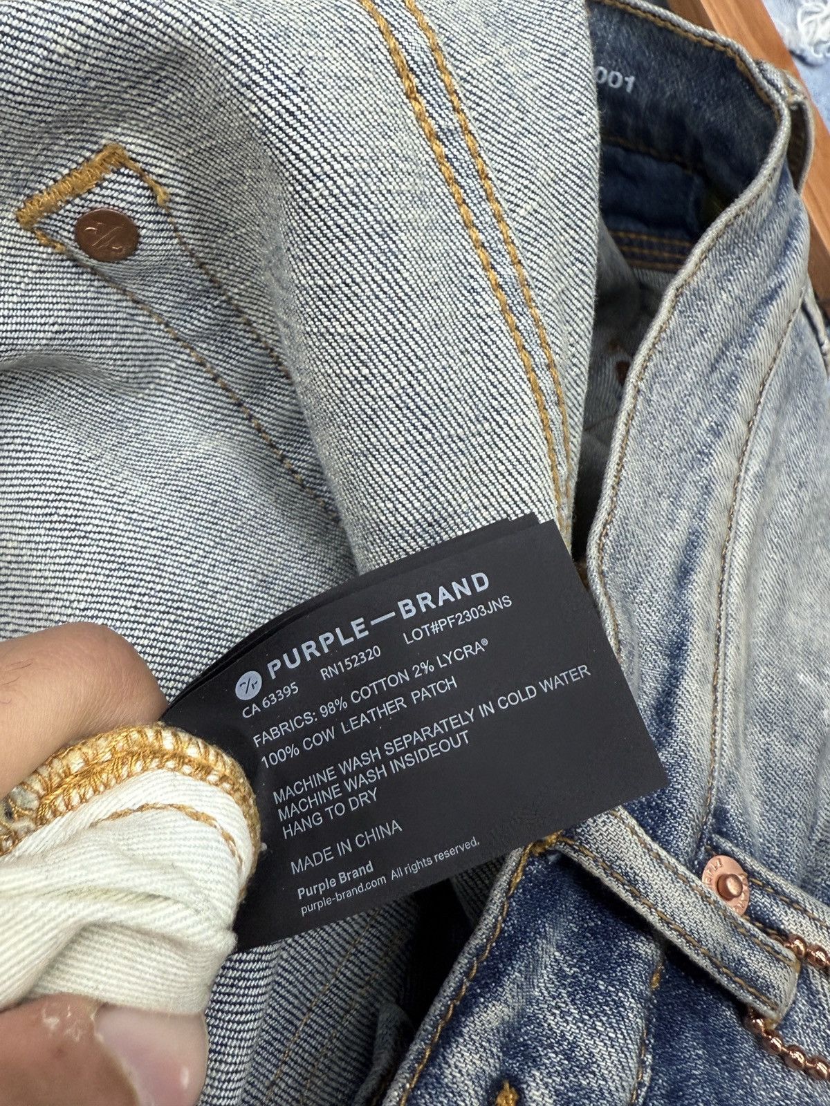 Purple Purple Denim Jeans Size US 32 / EU 48 - 10 Thumbnail