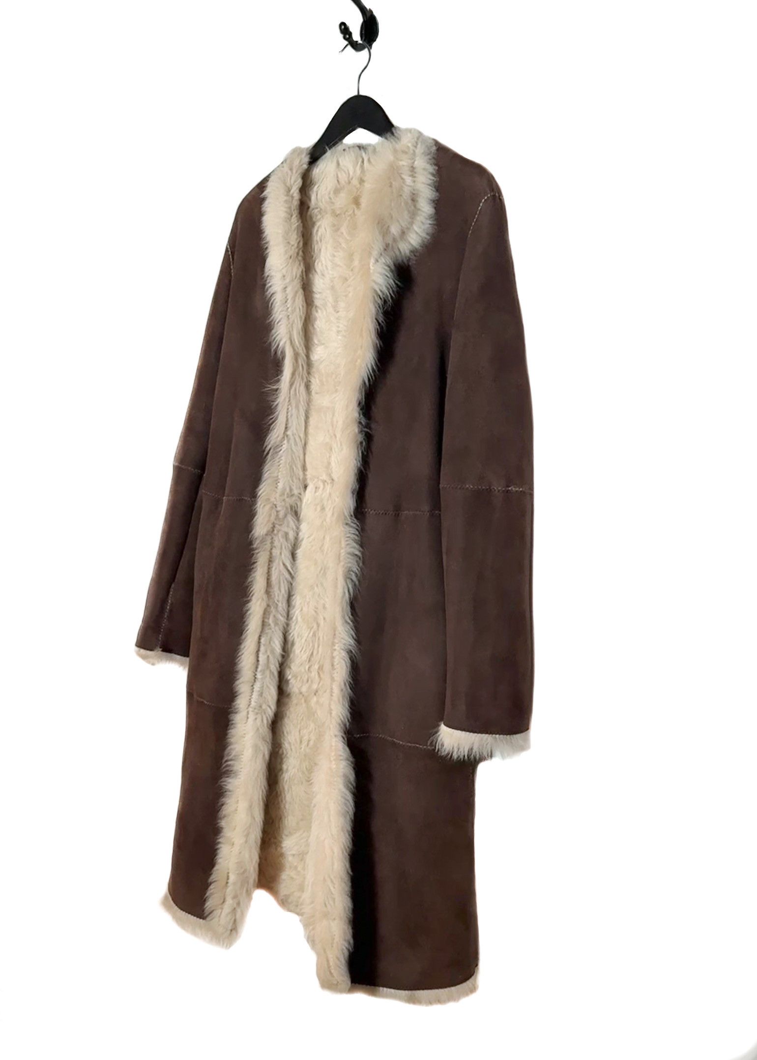Marni Marni Brown Suede & Shearling Coat Size M / US 6-8 / IT 42-44 - 3 Thumbnail