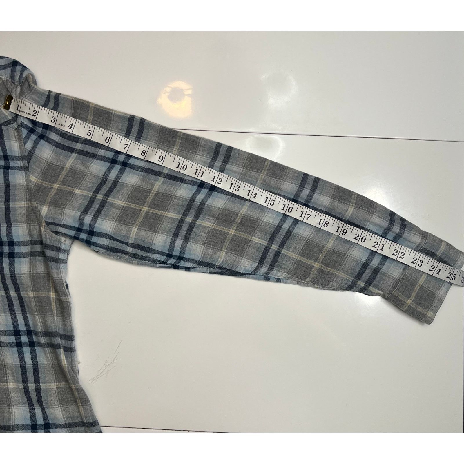 Lucky Brand Lucky Brand Classic Fit Western Pearl Snap Shirt Large Plaid Size US L / EU 52-54 / 3 - 11 Thumbnail