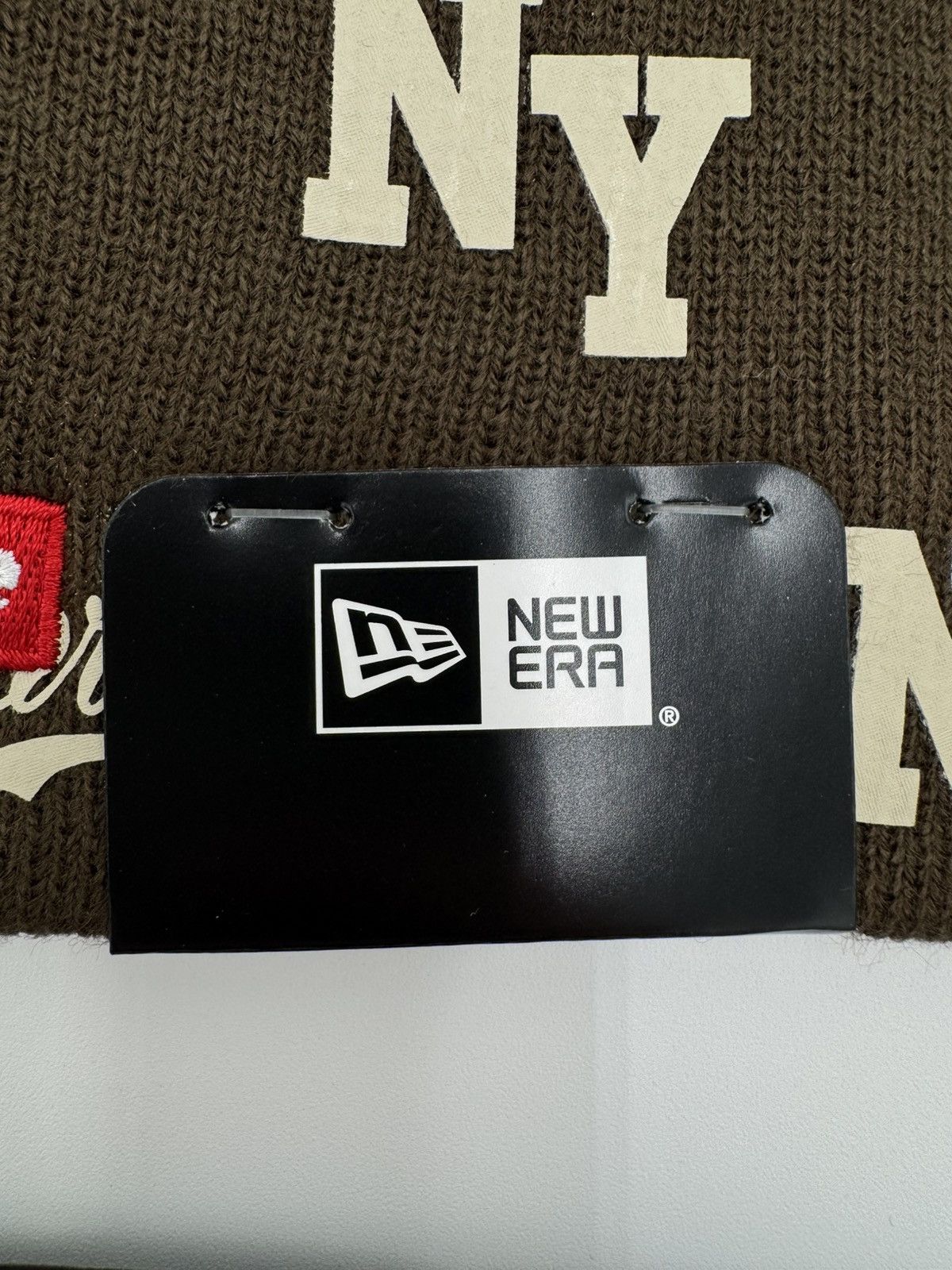 New Era × Supreme Supreme New Era Monogram Beanie Brown Size ONE SIZE - 9 Thumbnail