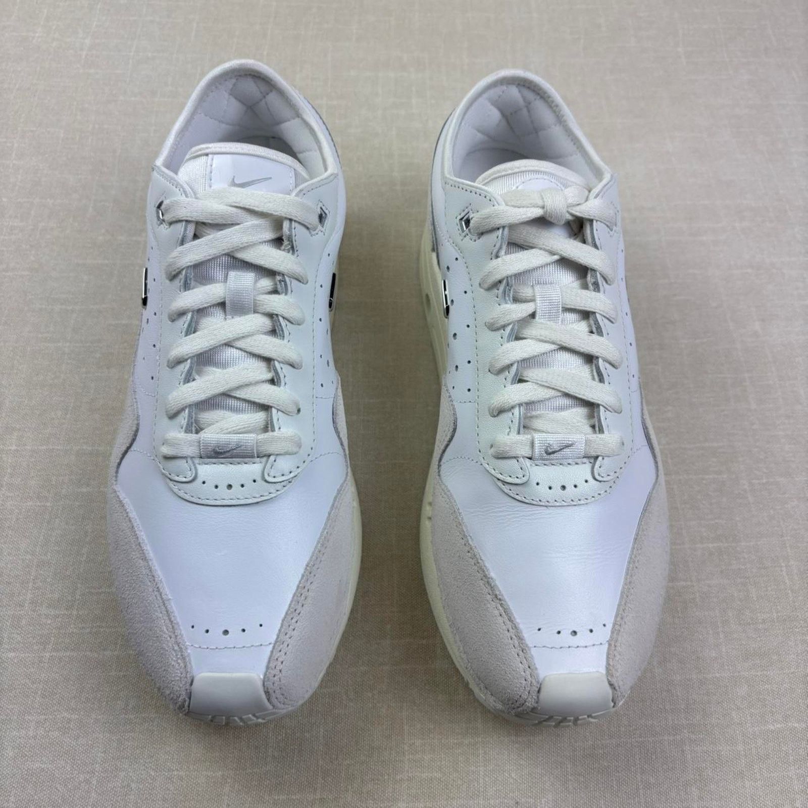 Jacquemus 🦴 2024 Jacquemus x Nike Air Max 1 "White" 9M Size US 9 / EU 42 - 3 Thumbnail