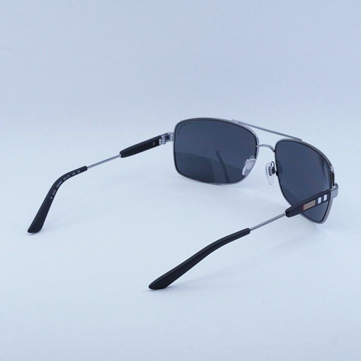 Burberry Burberry BE3074 100387 Sunglasses Gunmetal Rectangle Frame Size ONE SIZE - 5 Thumbnail